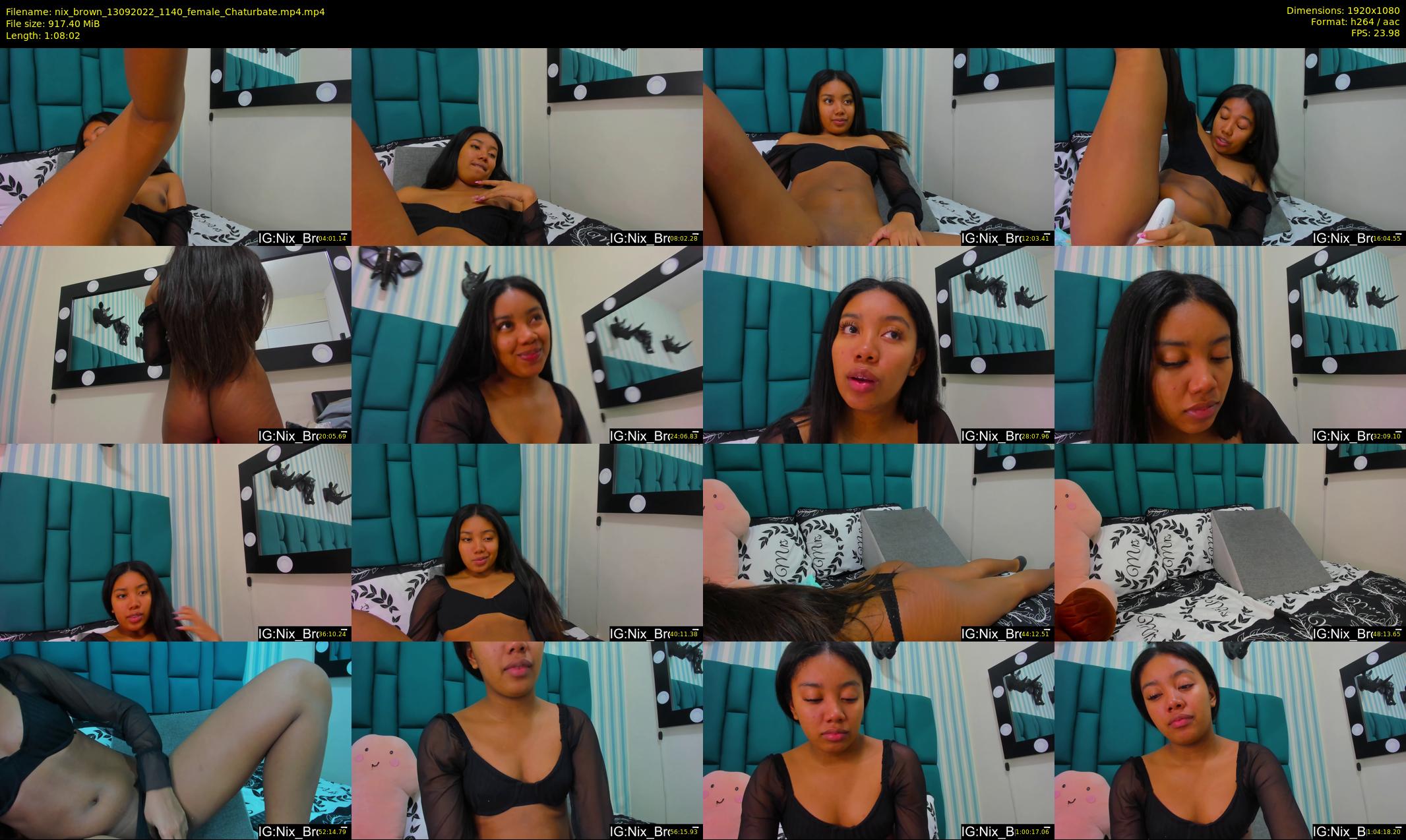 nix_brown — 69 minute Chaturbate female cam show recording, 1080p, Sep 13, 2022