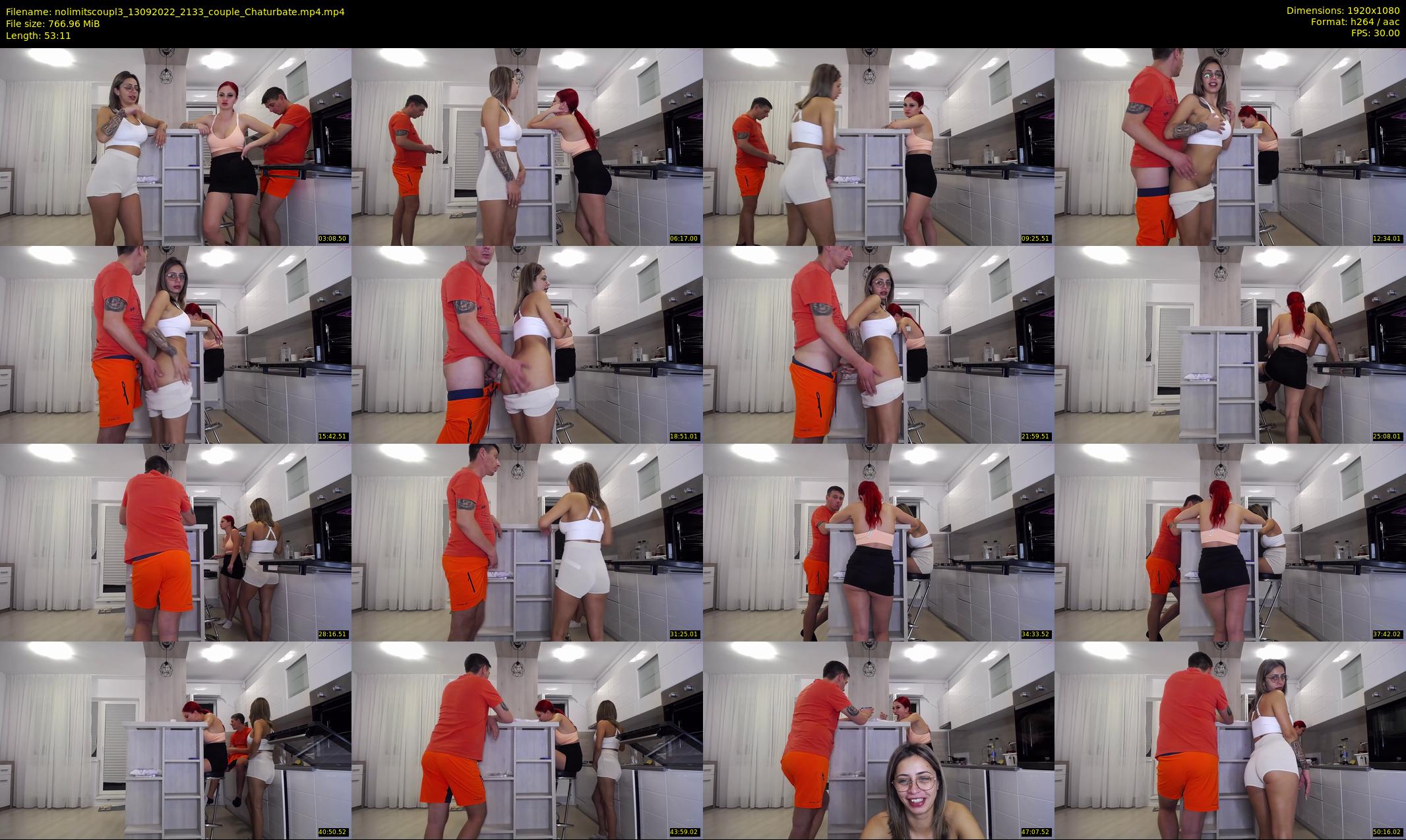 nolimitscoupl3 — 54 minute Chaturbate couple cam show recording, 1080p, Sep 13, 2022