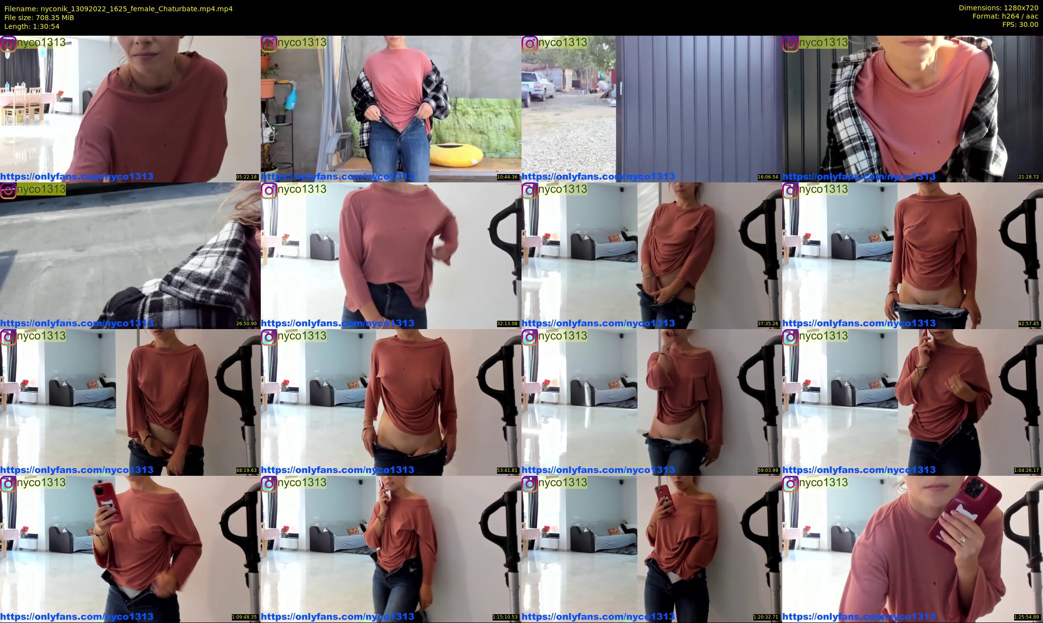 nyconik — 91 minute Chaturbate female cam show recording, 720p, Sep 13, 2022