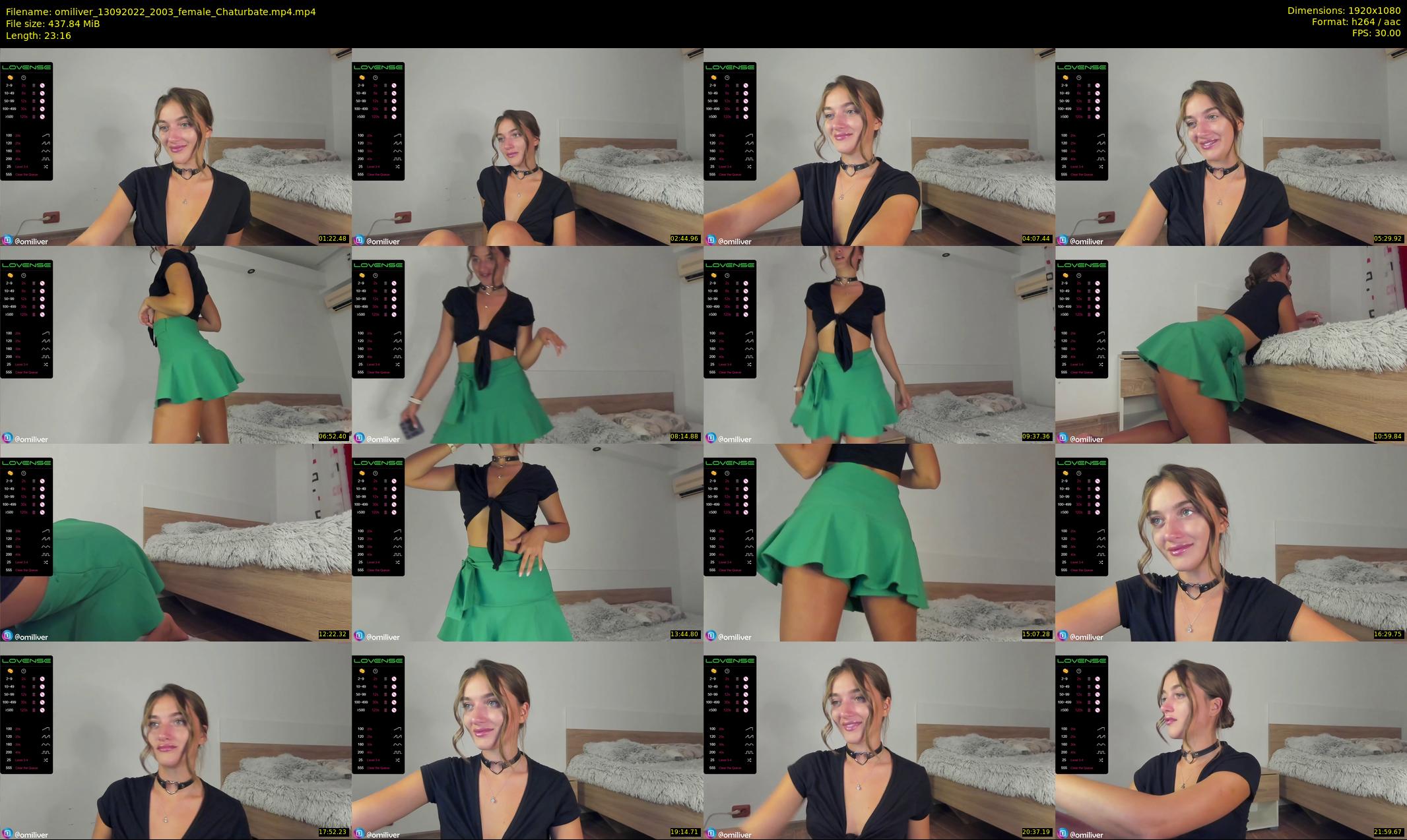 omiliver — 24 minute Chaturbate female cam show recording, 1080p, Sep 13, 2022
