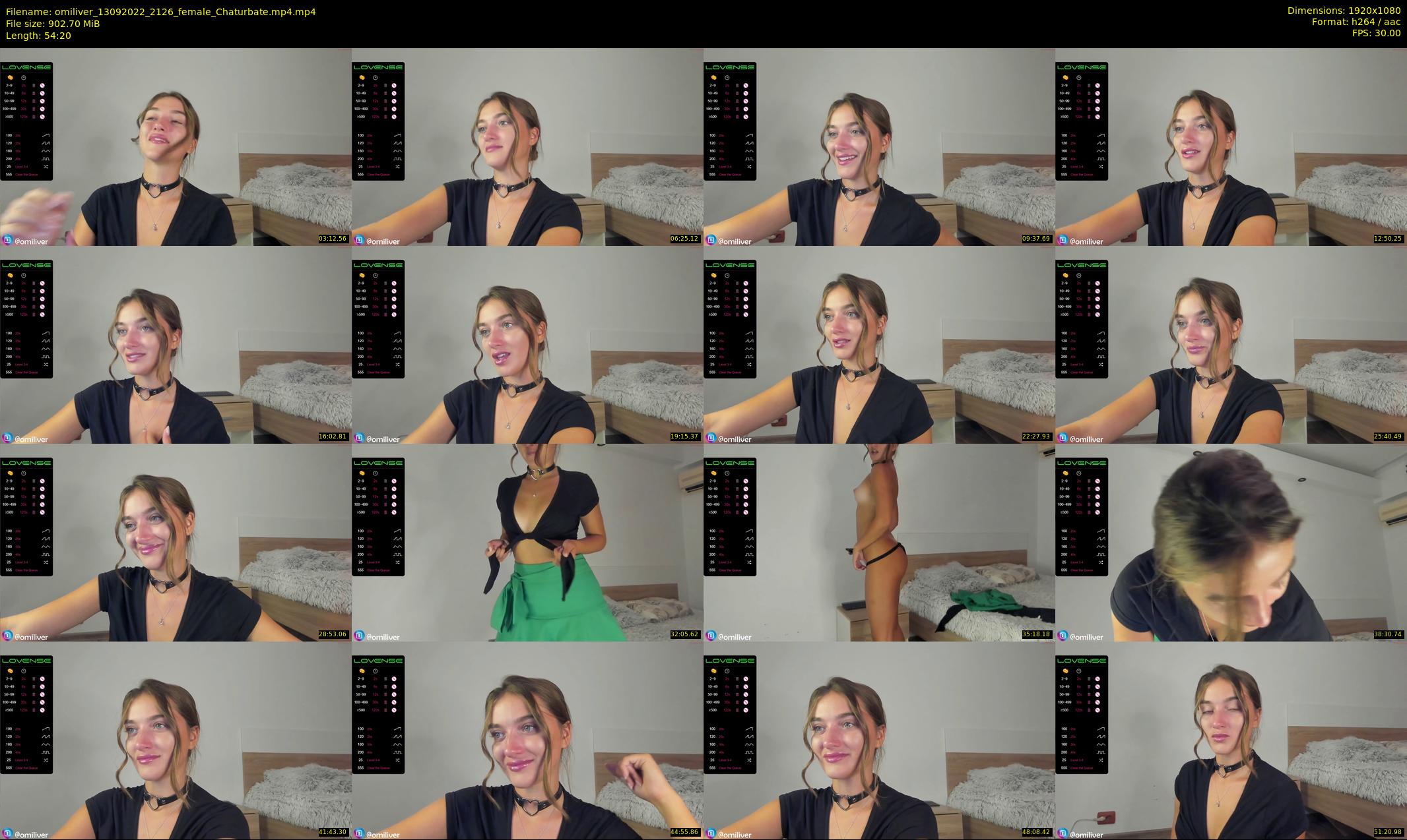 omiliver — 55 minute Chaturbate female cam show recording, 1080p, Sep 13, 2022