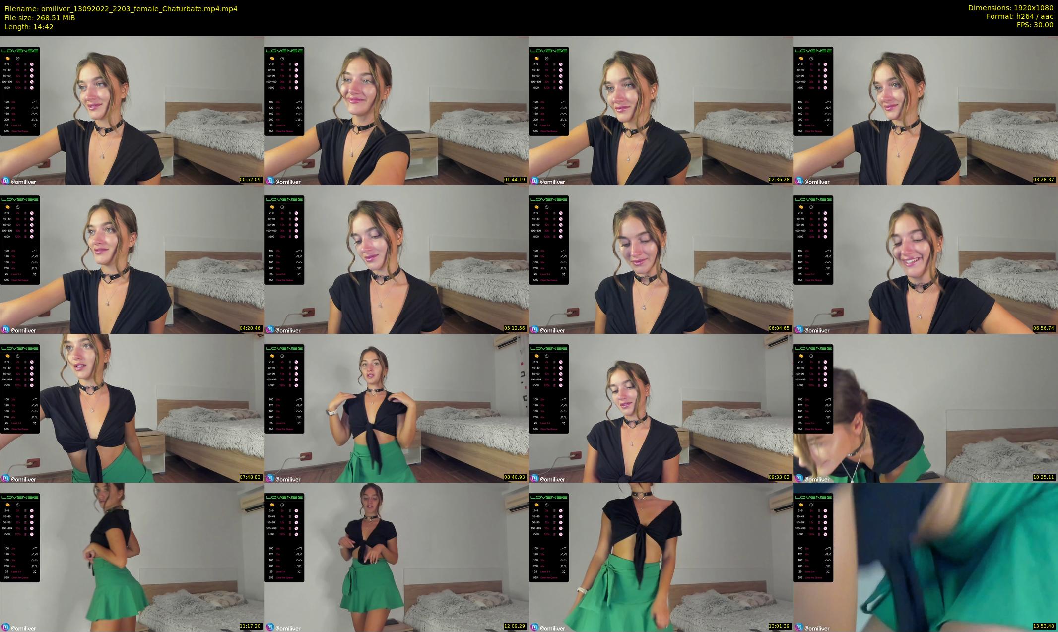 omiliver — 15 minute Chaturbate female cam show recording, 1080p, Sep 13, 2022