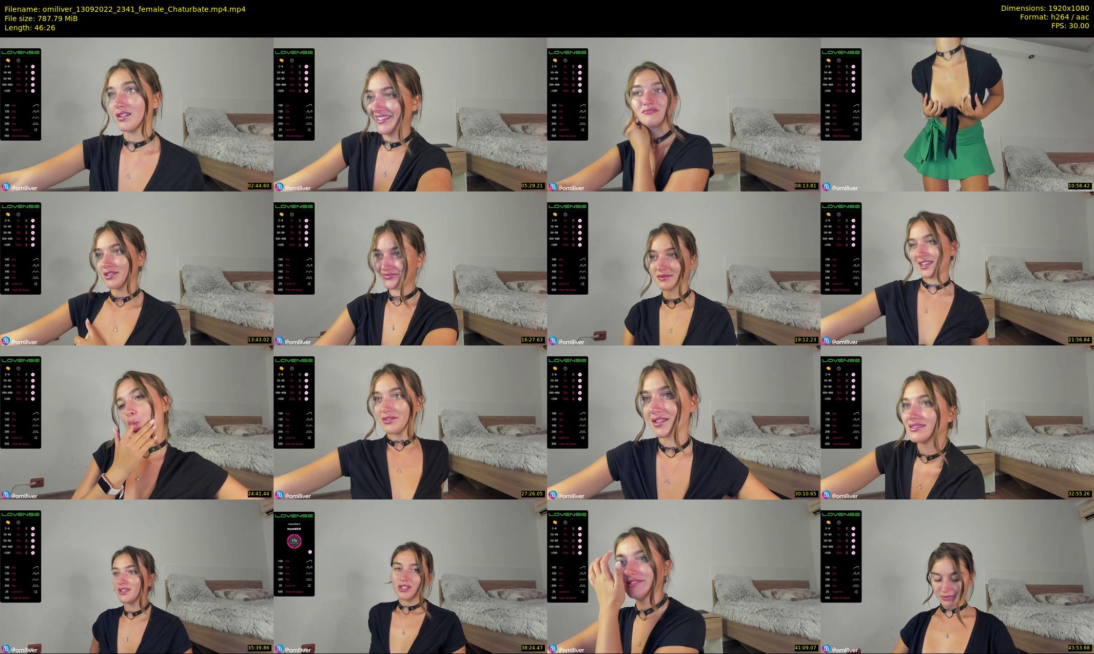 omiliver — 47 minute Chaturbate female cam show recording, 1080p, Sep 13, 2022
