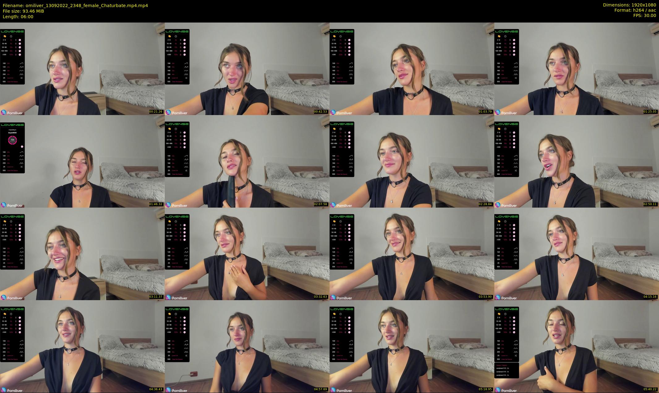 omiliver — 6 minute Chaturbate female cam show recording, 1080p, Sep 13, 2022