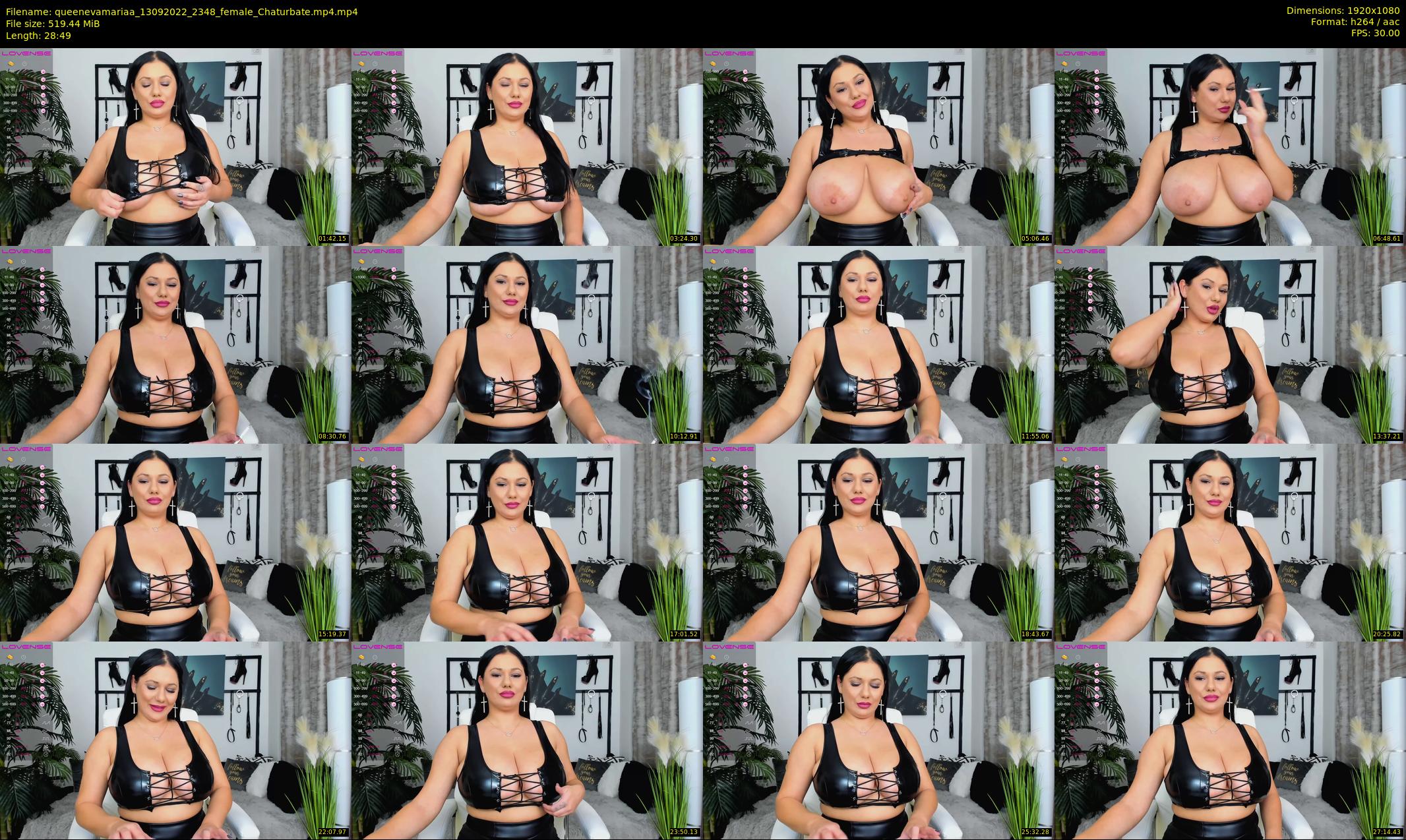 queenevamariaa — 29 minute Chaturbate female cam show recording, 1080p, Sep 13, 2022