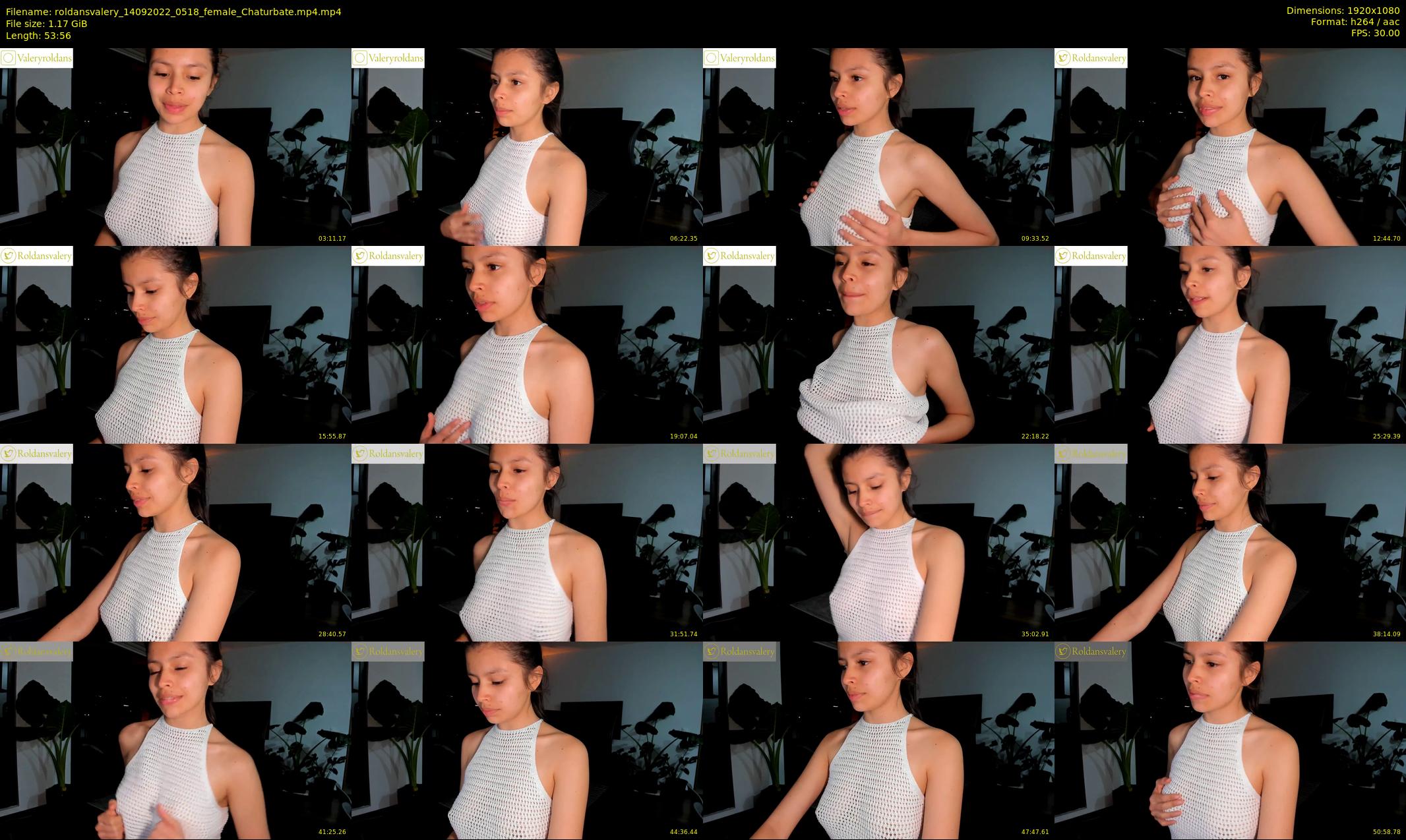 roldansvalery — 54 minute Chaturbate female cam show recording, 1080p, Sep 14, 2022