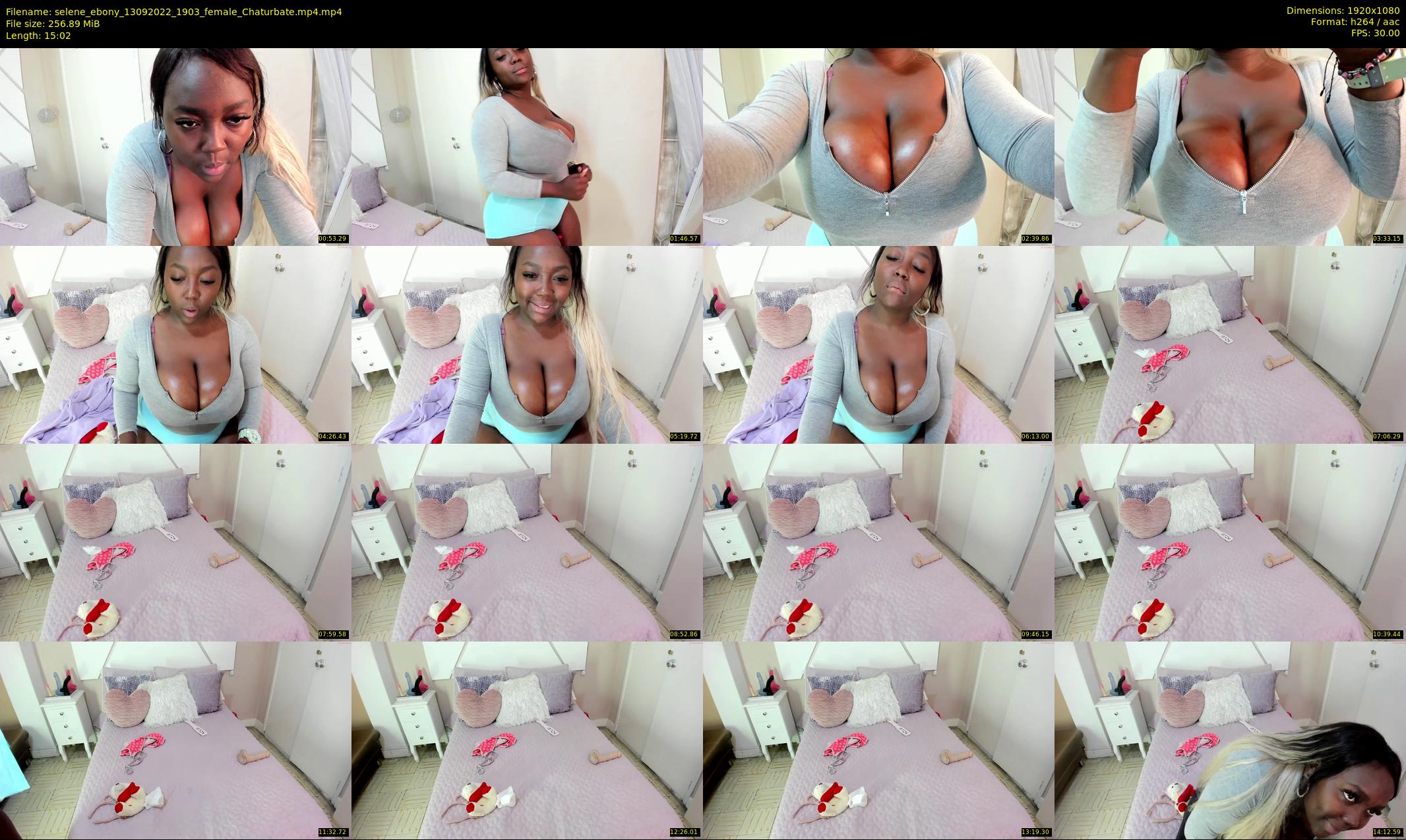 selene_ebony — 16 minute Chaturbate female cam show recording, 1080p, Sep 13, 2022