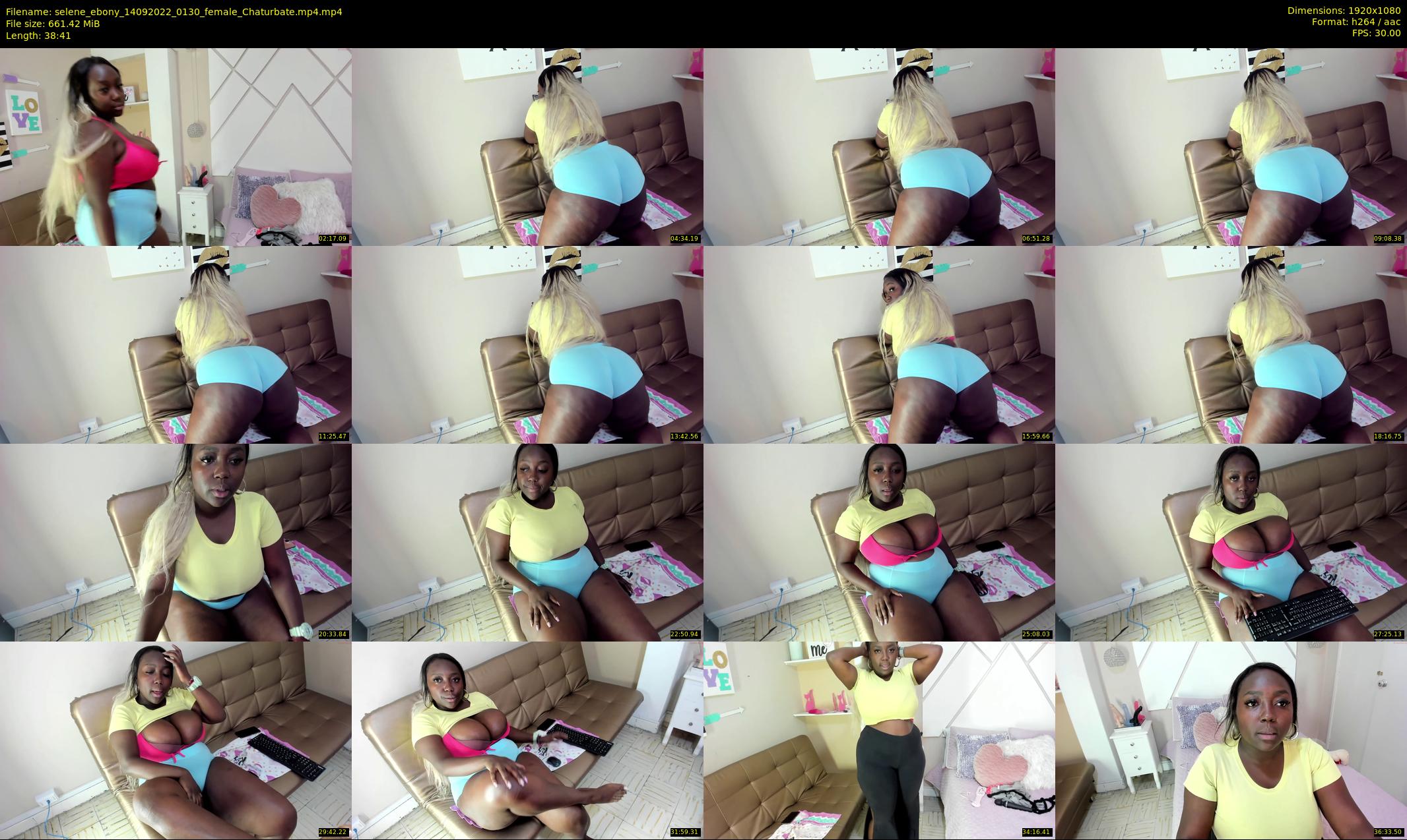 selene_ebony — 39 minute Chaturbate female cam show recording, 1080p, Sep 14, 2022