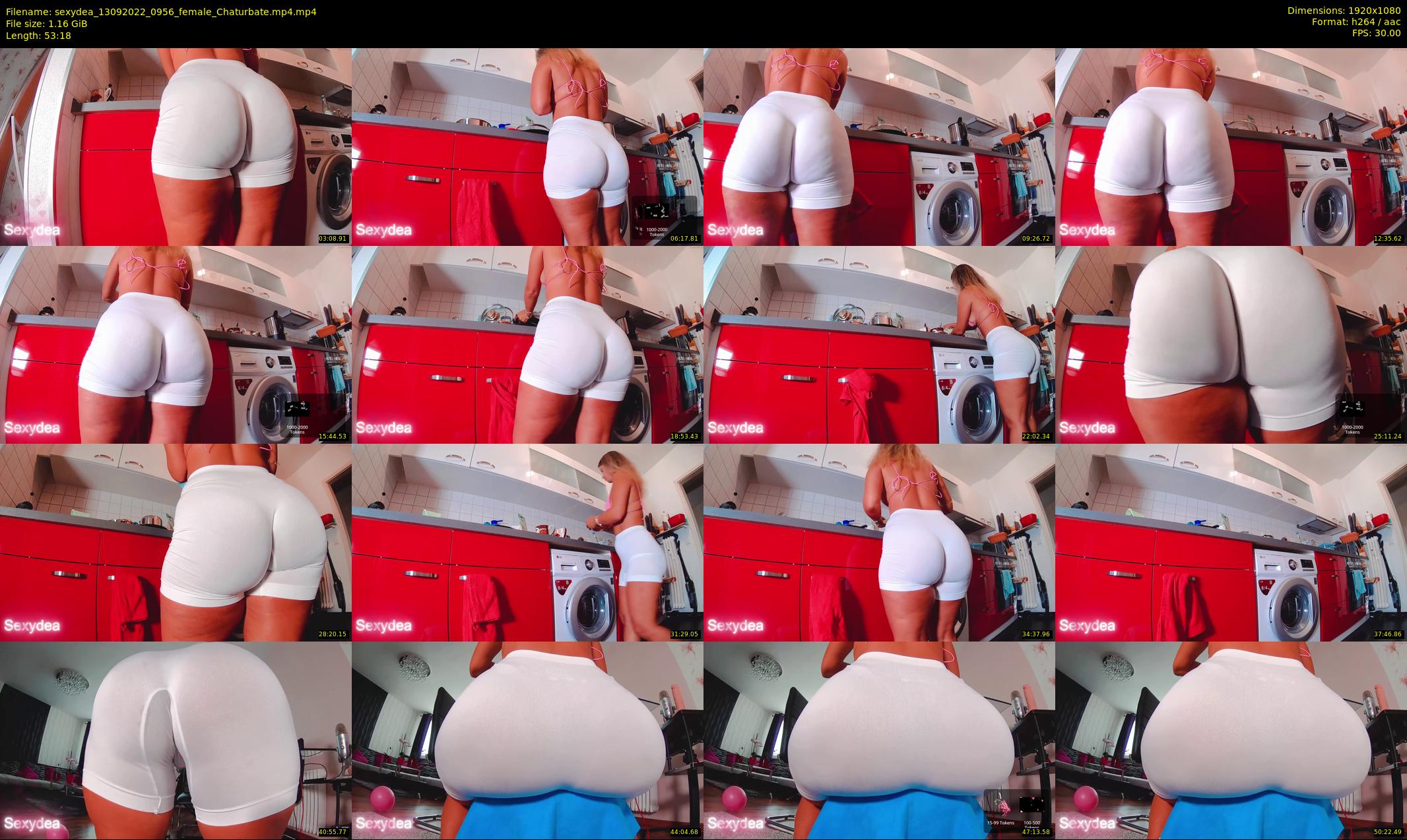 sexydea — 54 minute Chaturbate female cam show recording, 1080p, Sep 13, 2022