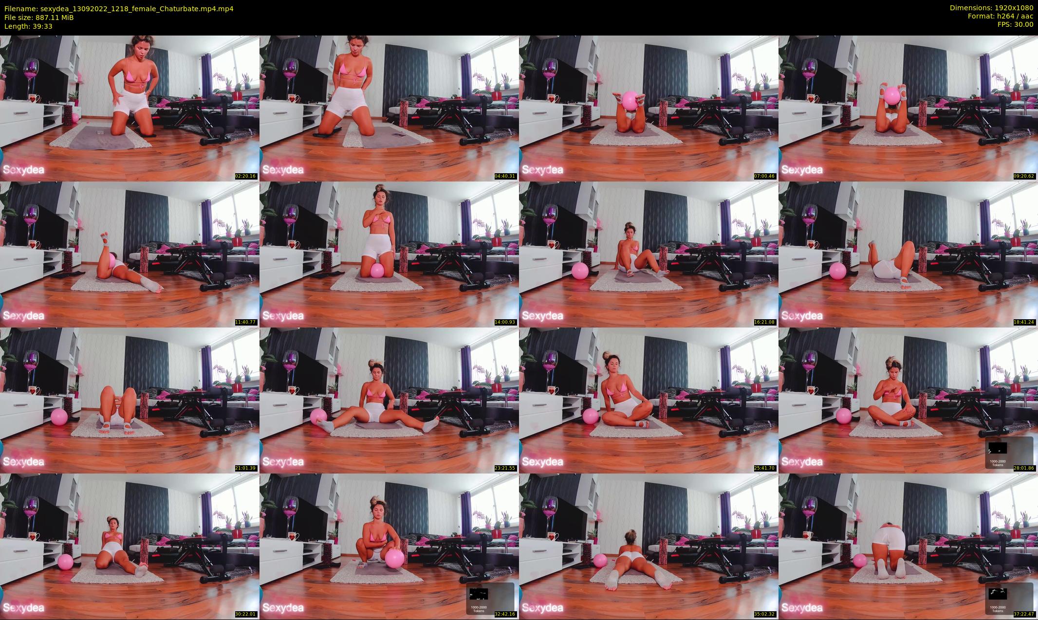sexydea — 40 minute Chaturbate female cam show recording, 1080p, Sep 13, 2022
