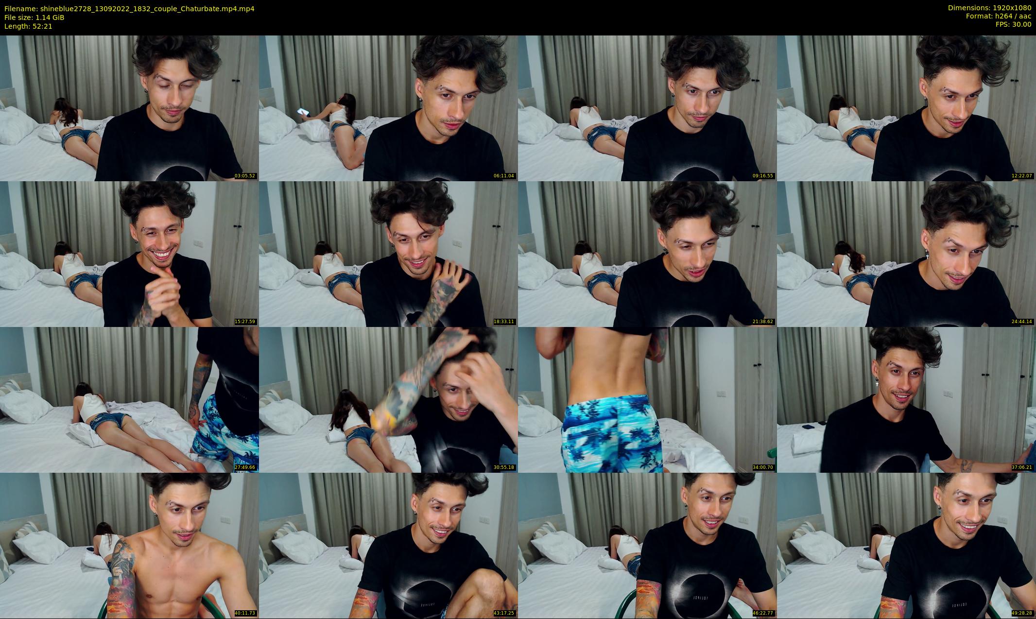 shineblue2728 — 53 minute Chaturbate couple cam show recording, 1080p, Sep 13, 2022