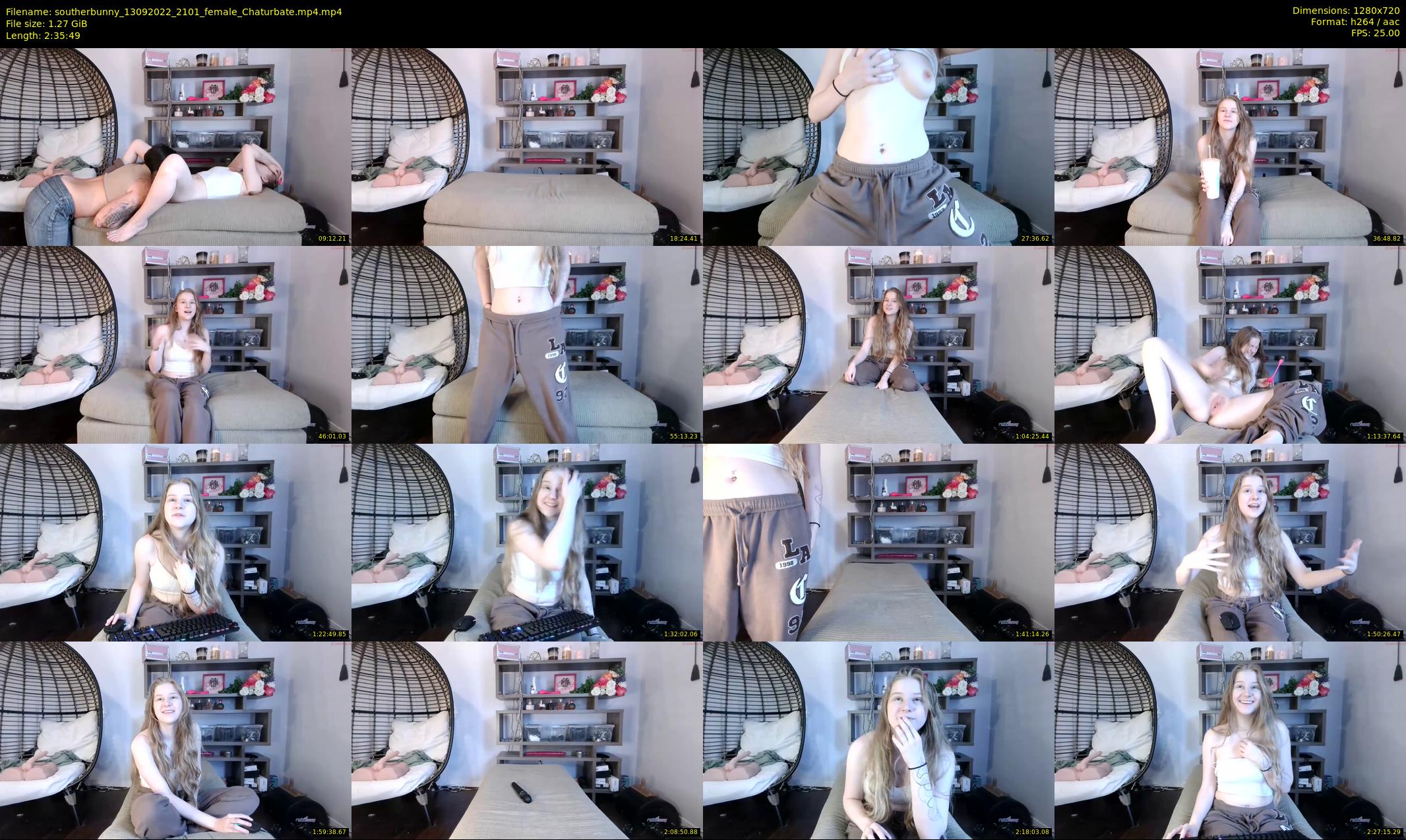 southerbunny — 156 minute Chaturbate female cam show recording, 720p, Sep 13, 2022
