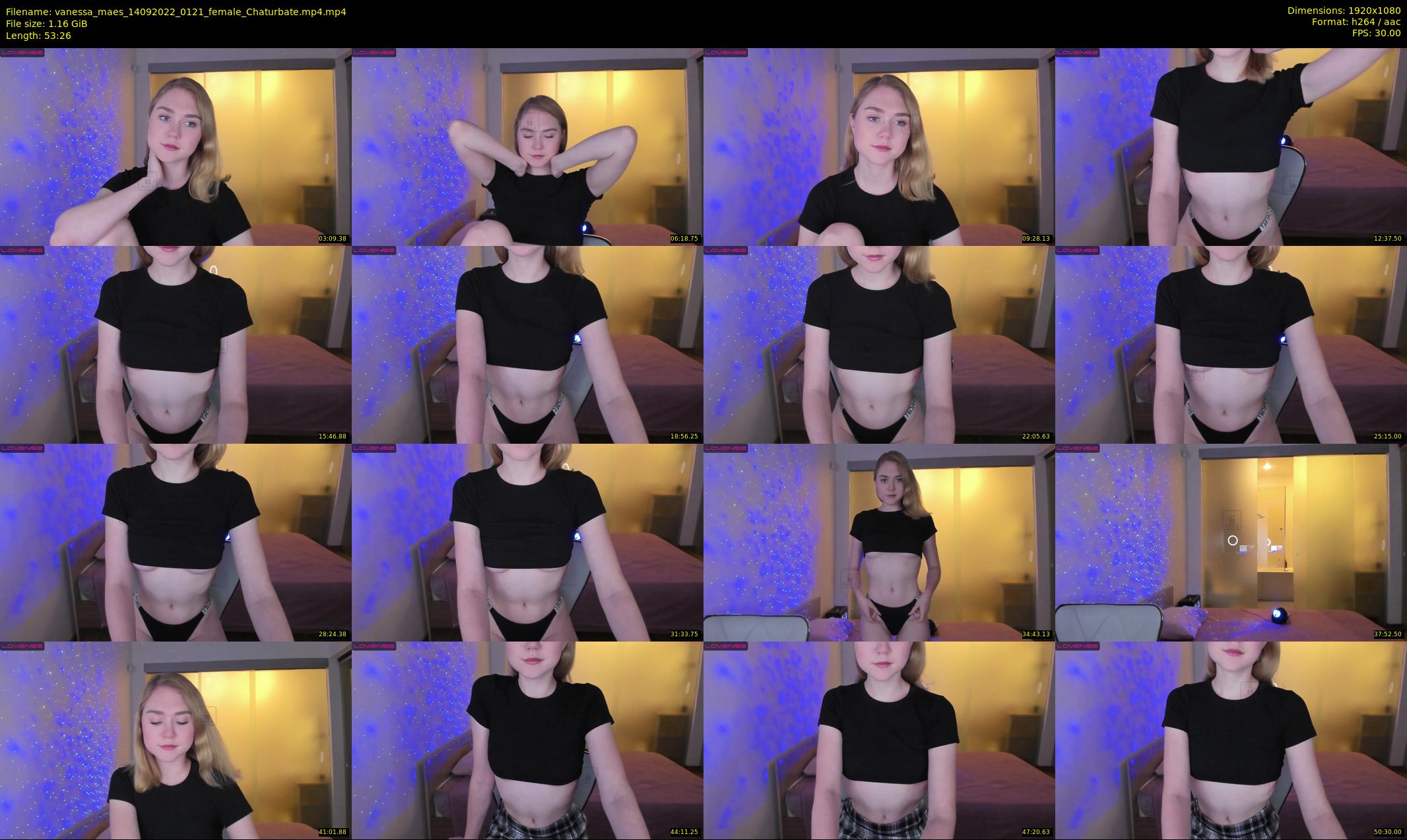 vanessa_maes — 54 minute Chaturbate female cam show recording, 1080p, Sep 14, 2022