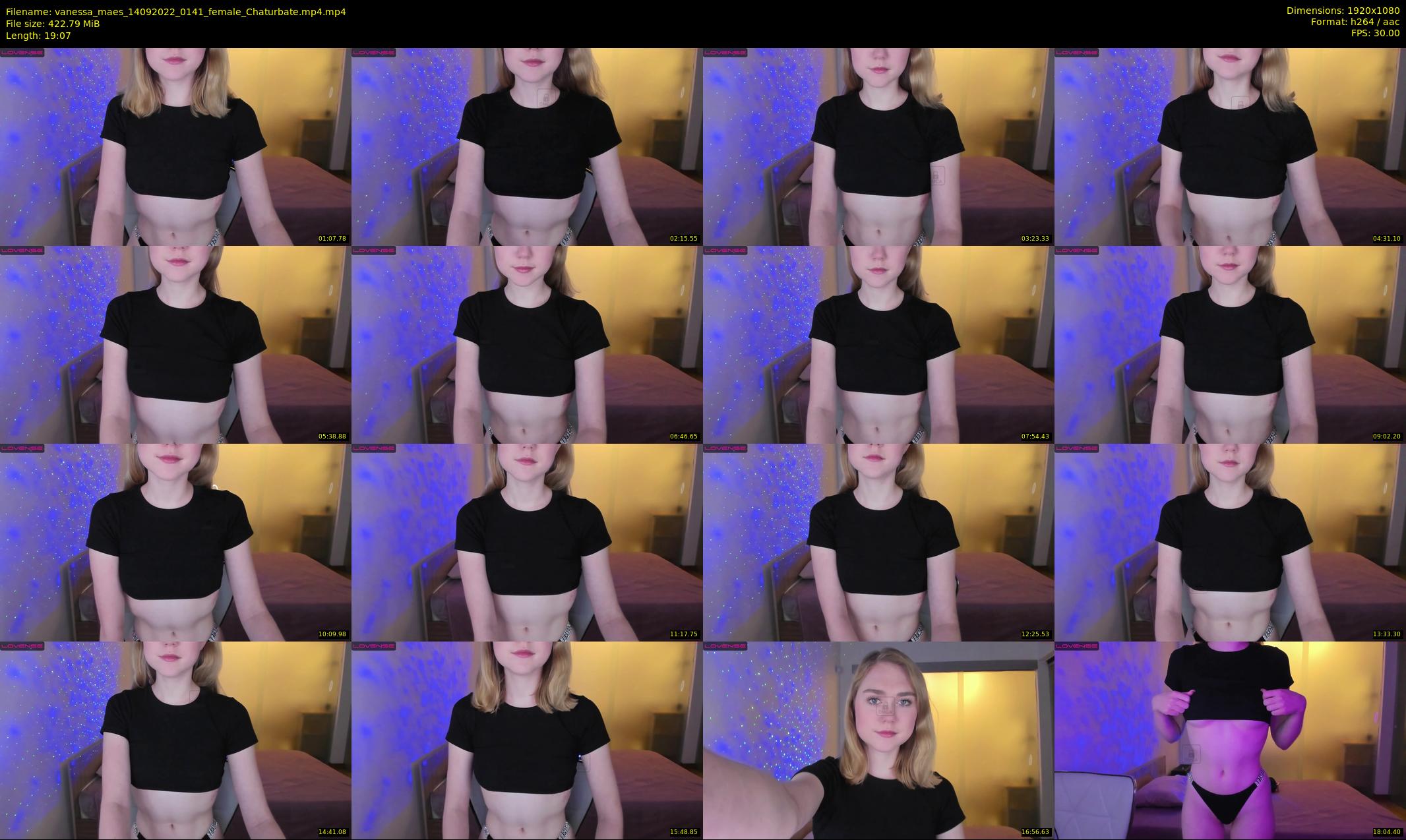 vanessa_maes — 20 minute Chaturbate female cam show recording, 1080p, Sep 14, 2022