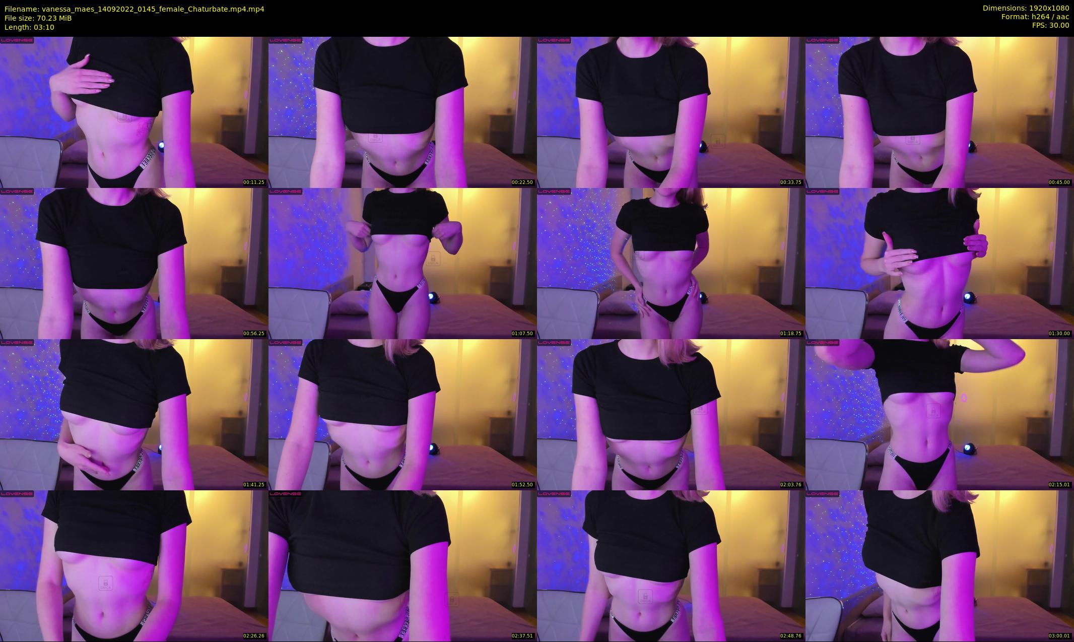 vanessa_maes — 4 minute Chaturbate female cam show recording, 1080p, Sep 14, 2022