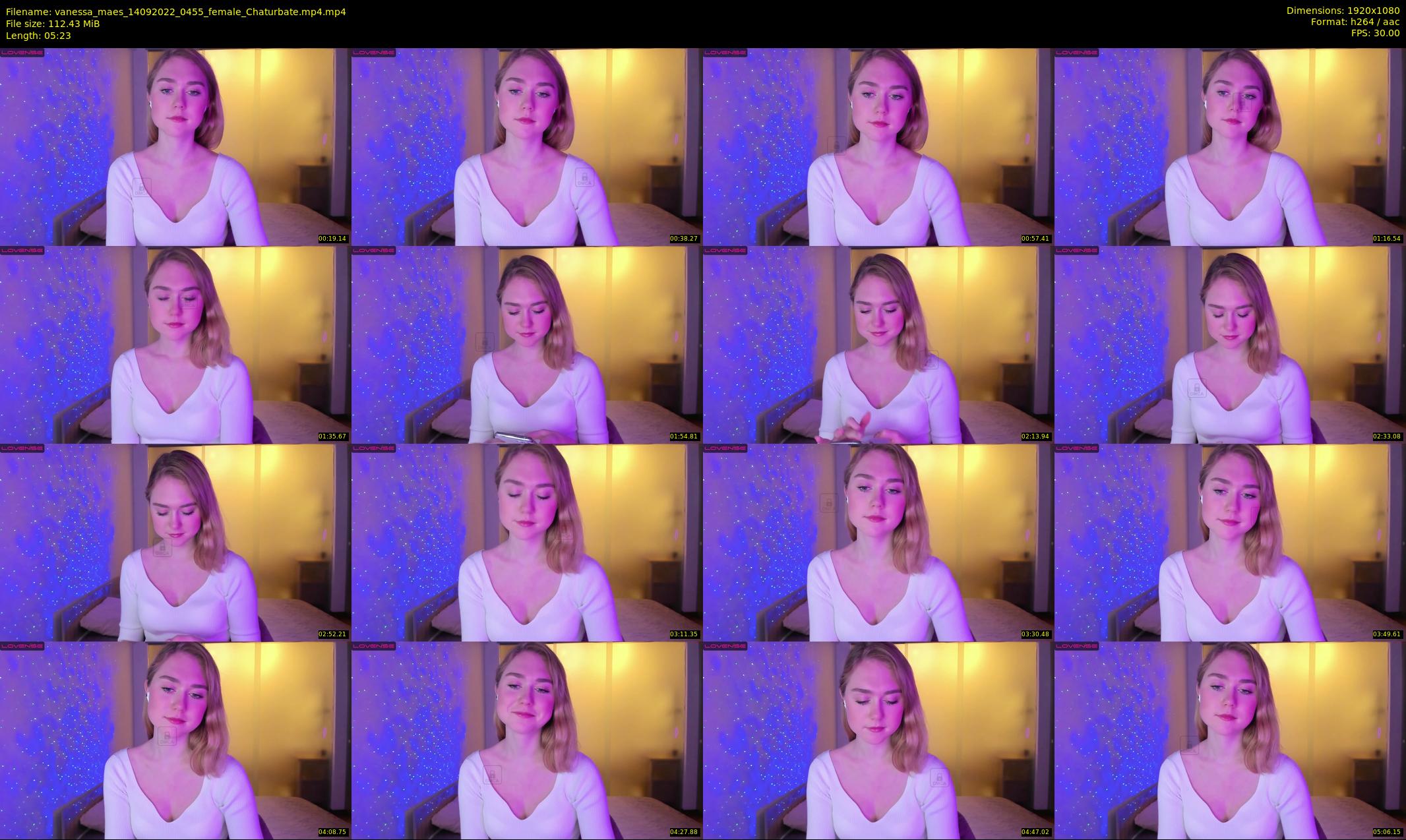 vanessa_maes — 6 minute Chaturbate female cam show recording, 1080p, Sep 14, 2022