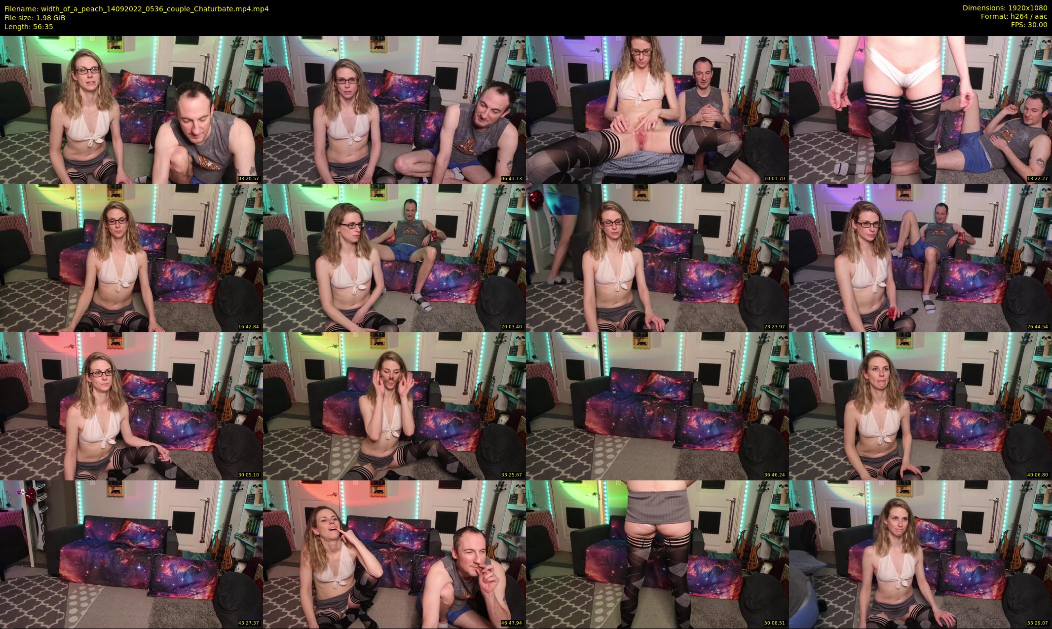 width_of_a_peach — 57 minute Chaturbate couple cam show recording, 1080p, Sep 14, 2022