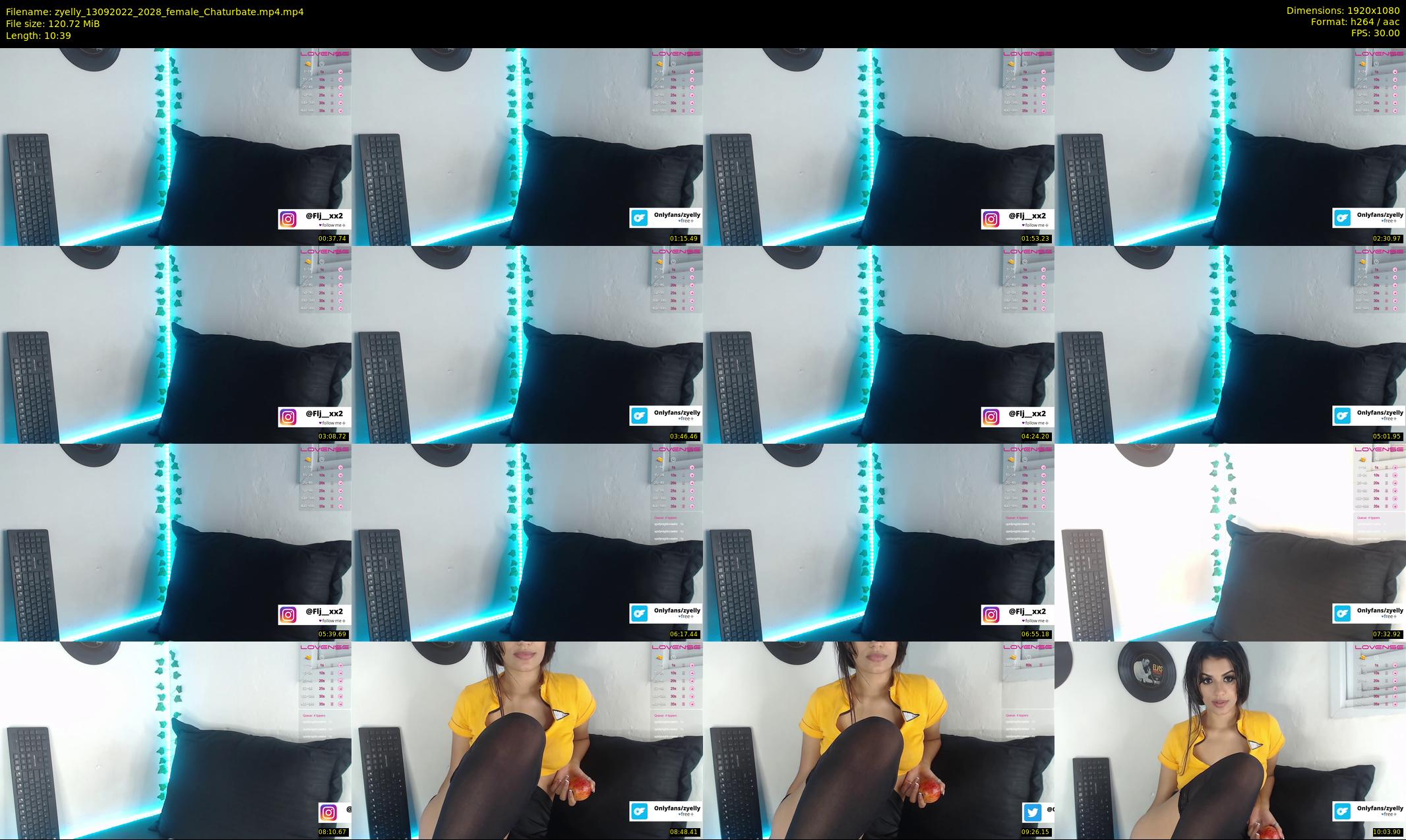 zyelly — 11 minute Chaturbate female cam show recording, 1080p, Sep 13, 2022
