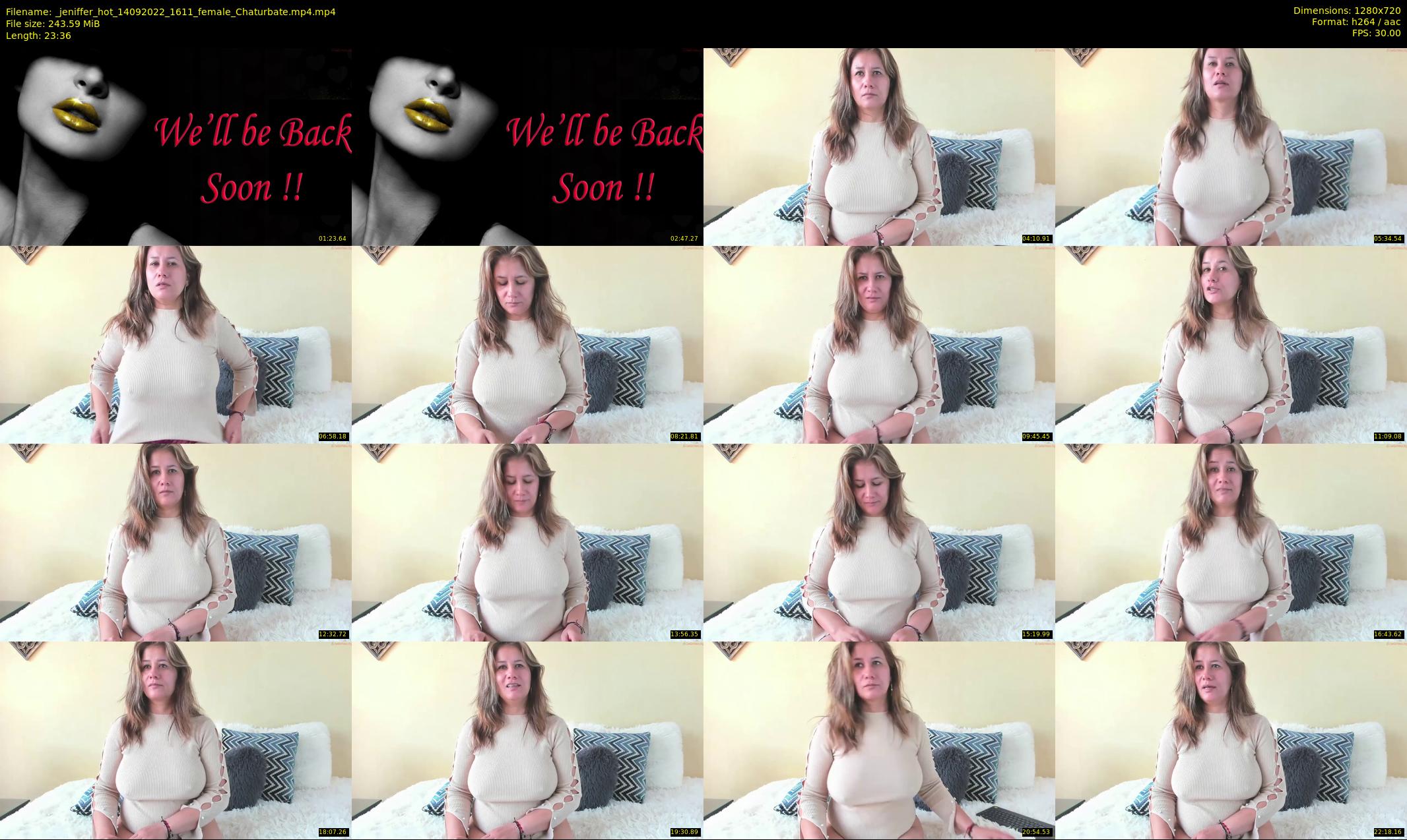 _jeniffer_hot — 24 minute Chaturbate female cam show recording, 720p, Sep 14, 2022