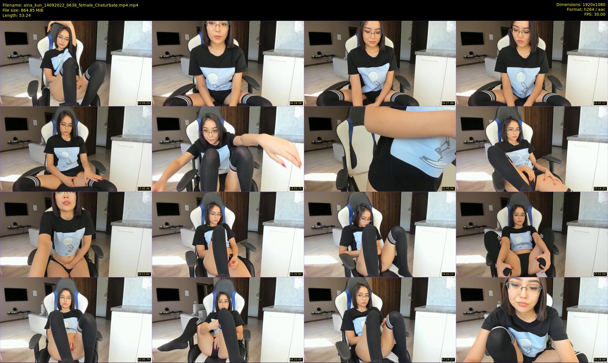 aina_kun — 54 minute Chaturbate female cam show recording, 1080p, Sep 14, 2022