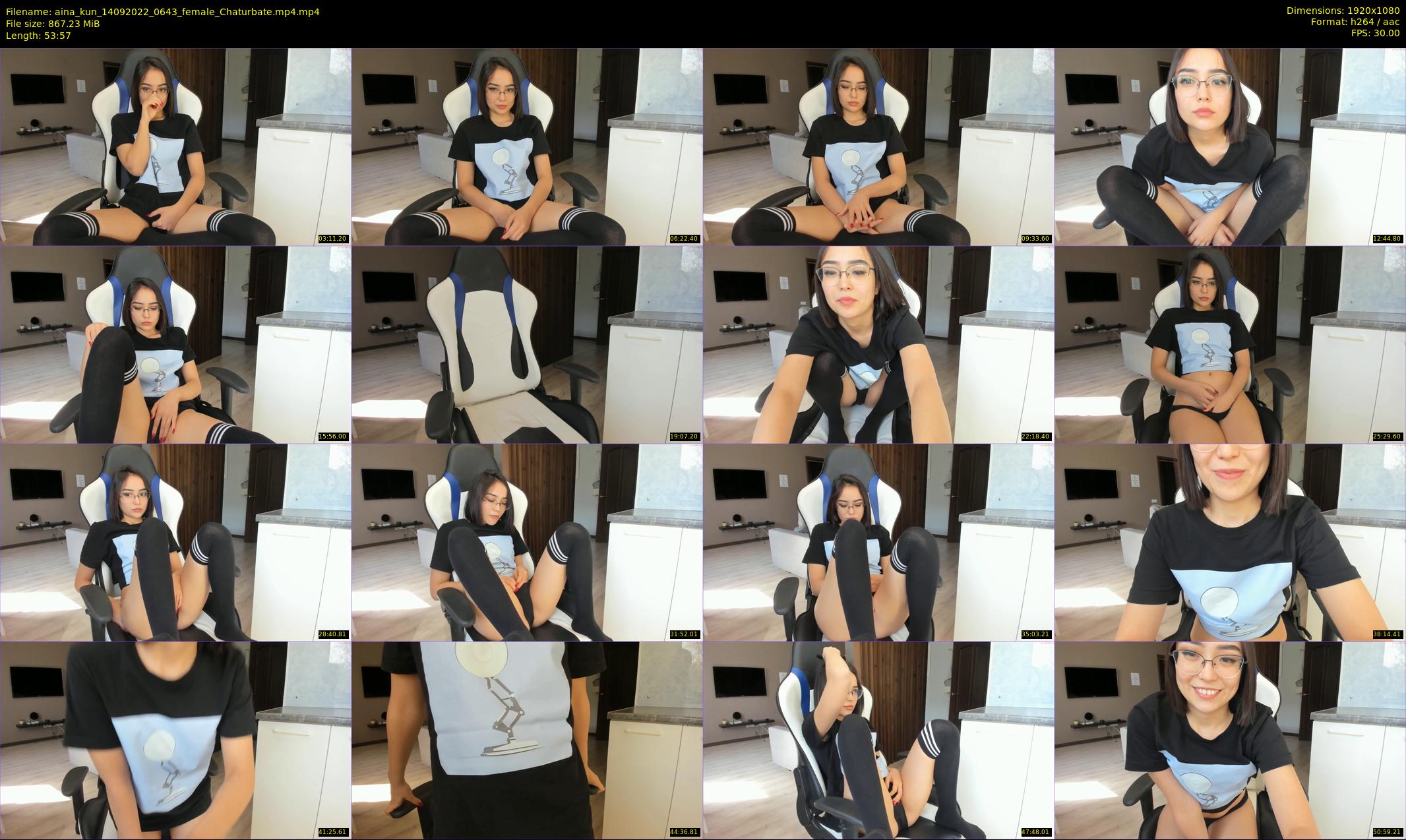 aina_kun — 54 minute Chaturbate female cam show recording, 1080p, Sep 14, 2022