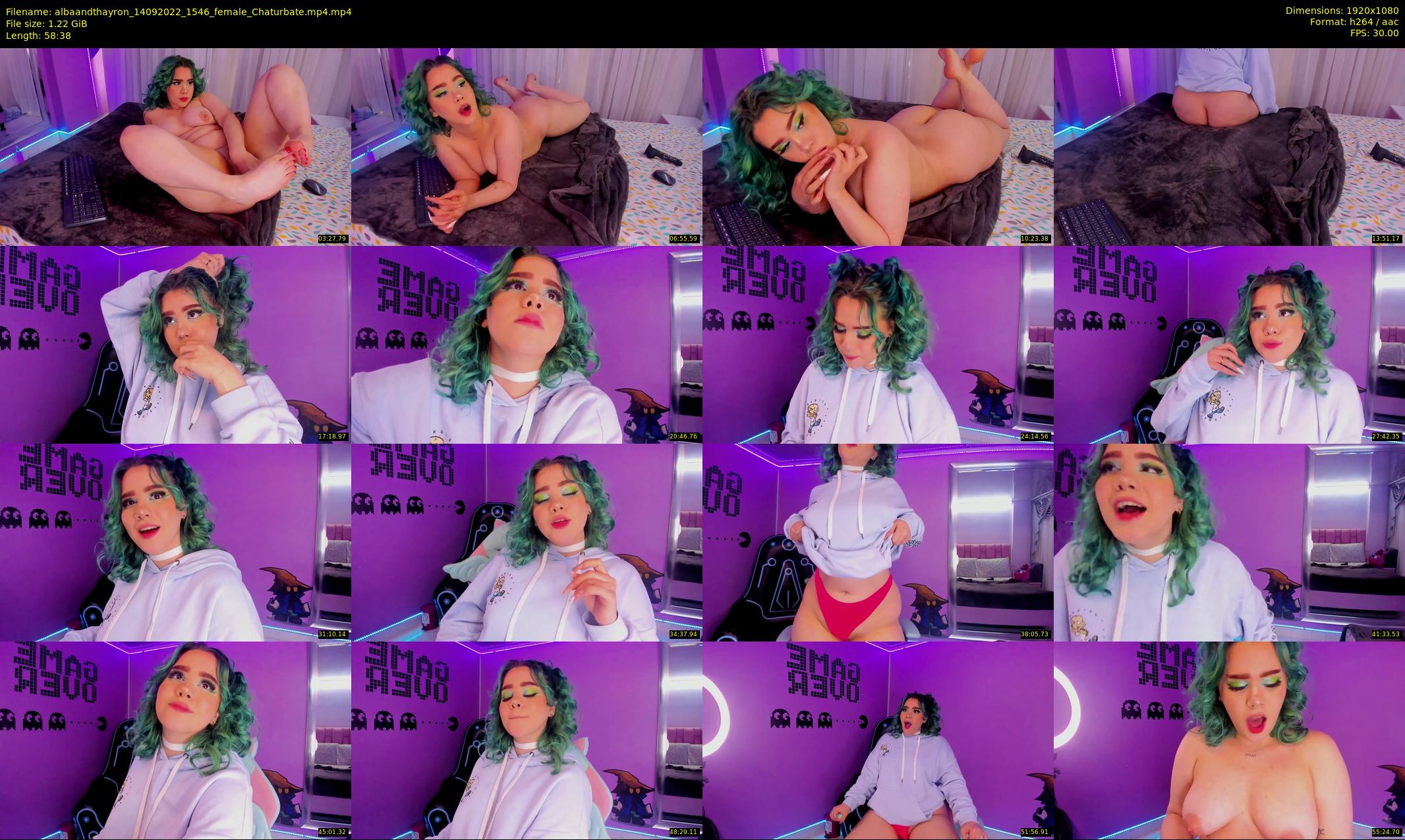albaandthayron — 59 minute Chaturbate couple cam show recording, 1080p, Sep 14, 2022
