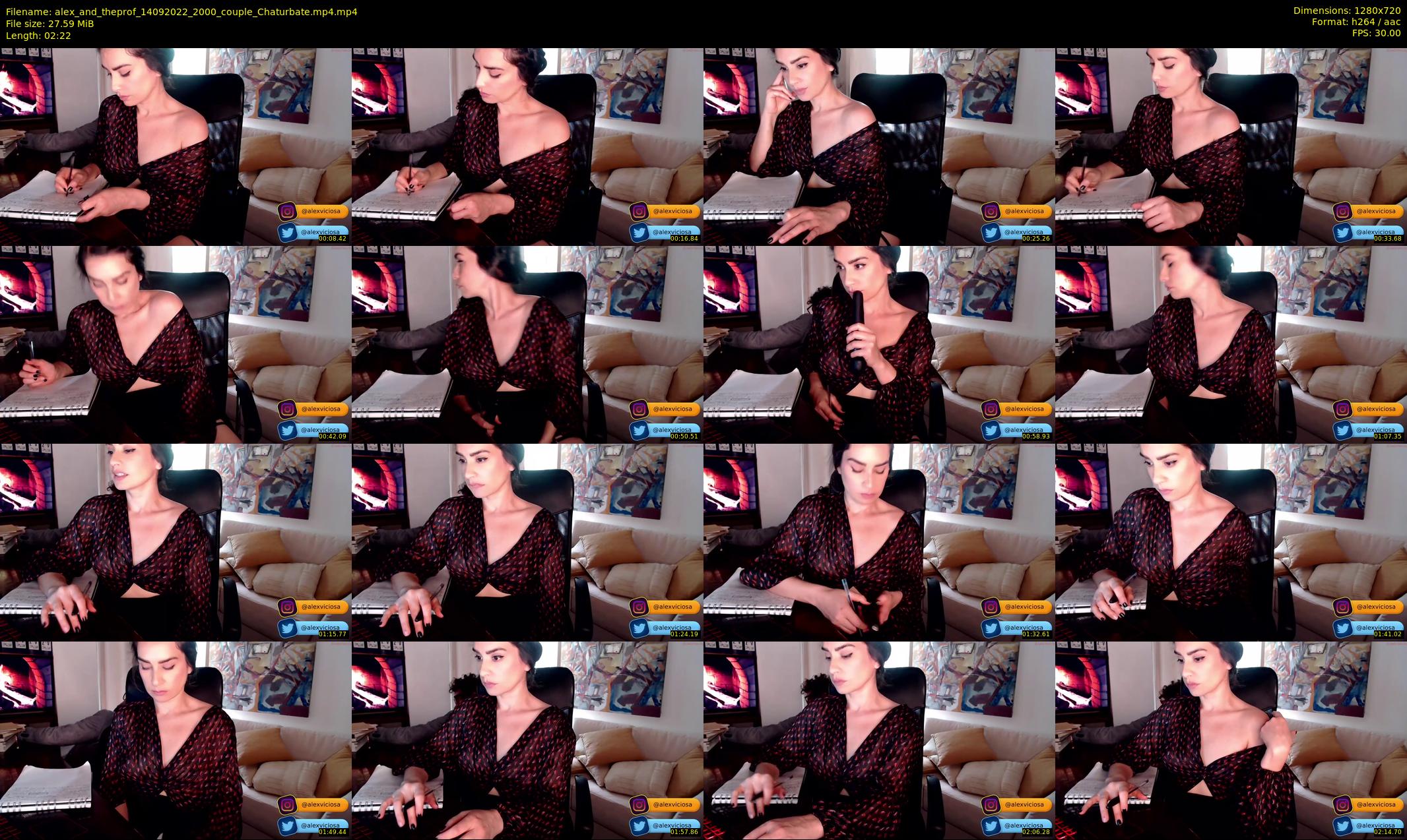 alex_and_theprof — 3 minute Chaturbate couple cam show recording, 720p, Sep 14, 2022