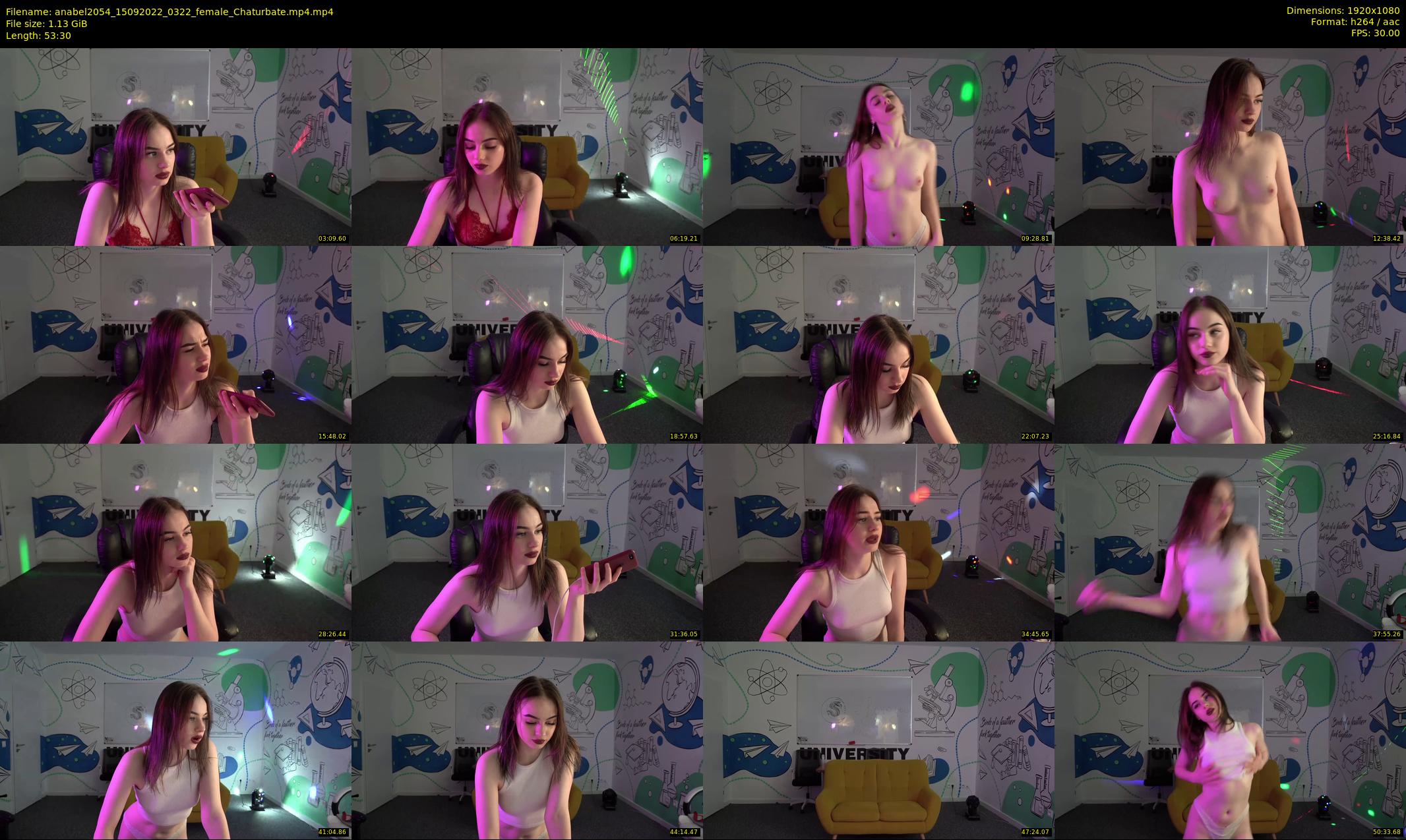 anabel2054 — 54 minute Chaturbate female cam show recording, 1080p, Sep 15, 2022