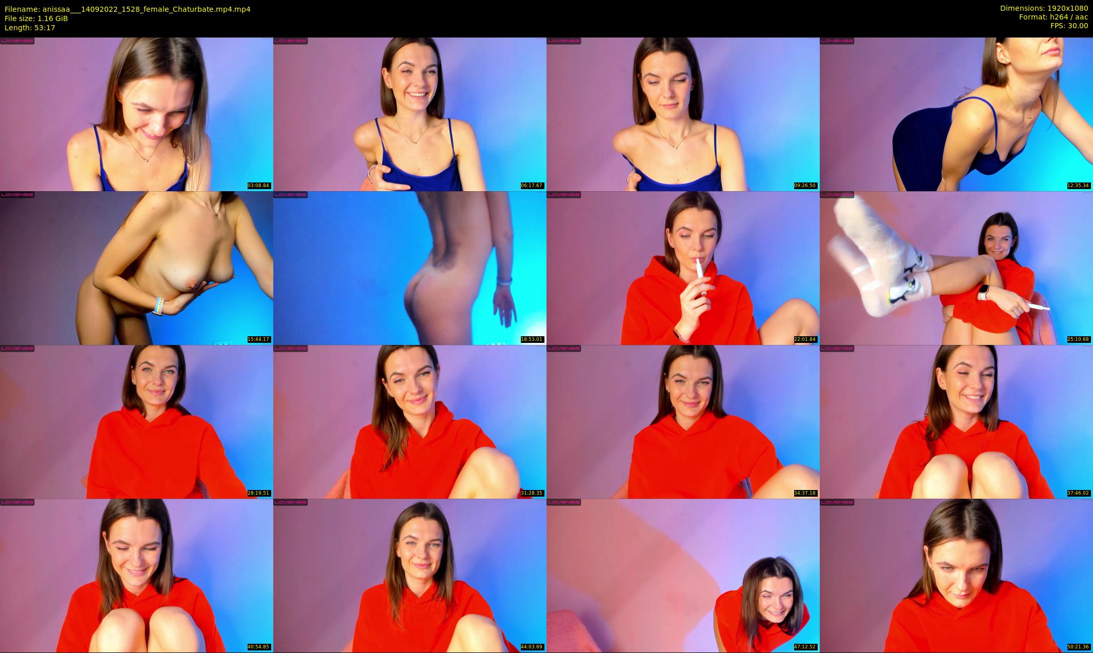 anissaa__ — 54 minute Chaturbate female cam show recording, 1080p, Sep 14, 2022