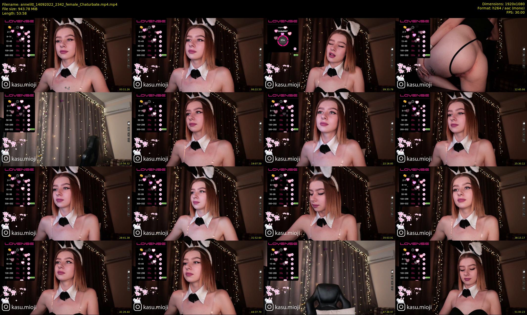 annelitt — 54 minute Chaturbate female cam show recording, 1080p, Sep 14, 2022