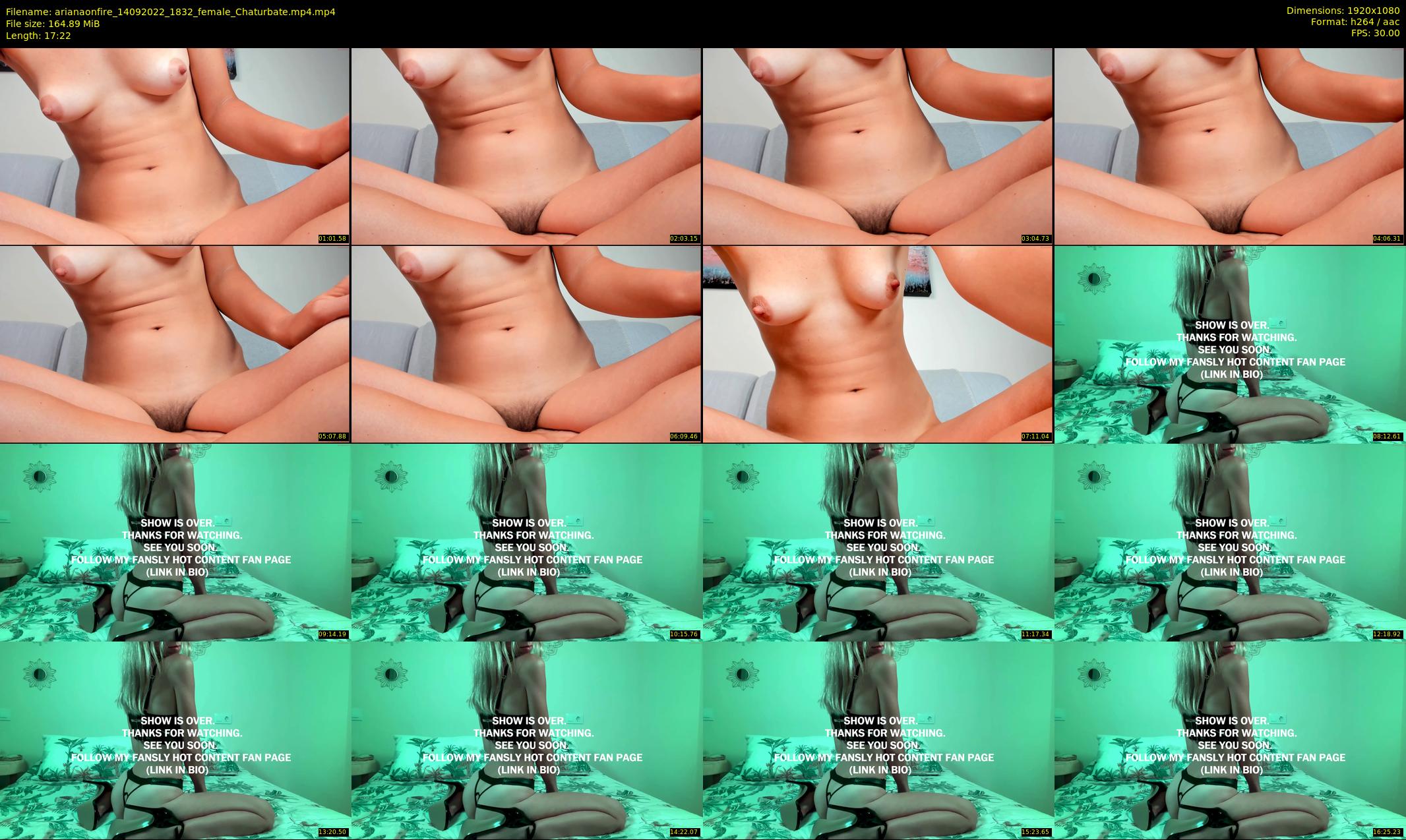 arianaonfire — 18 minute Chaturbate couple cam show recording, 1080p, Sep 14, 2022