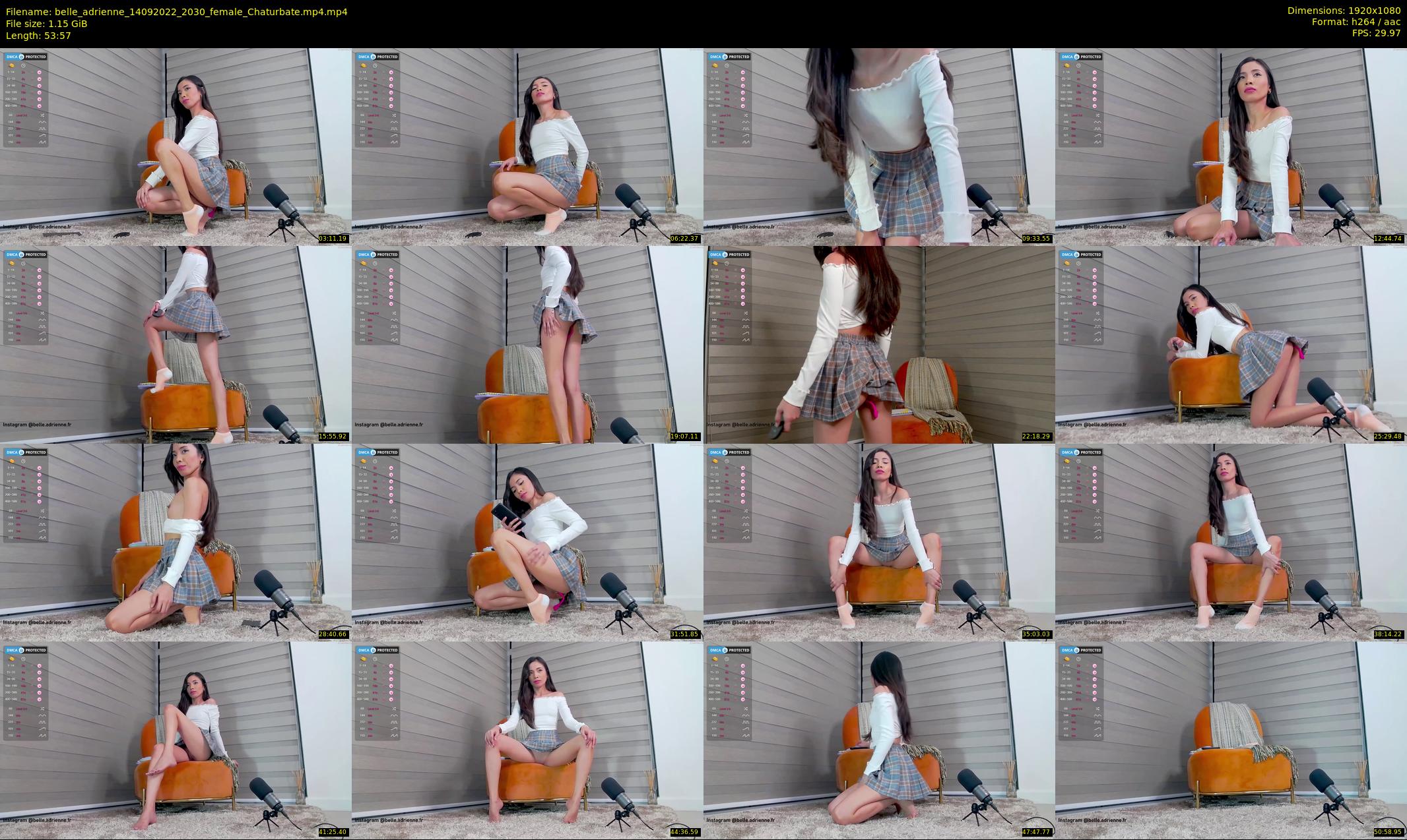 belle_adrienne — 54 minute Chaturbate couple cam show recording, 1080p, Sep 14, 2022