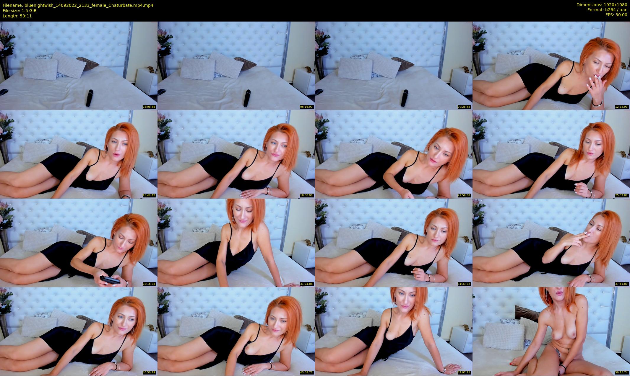 bluenightwish — 54 minute Chaturbate female cam show recording, 1080p, Sep 14, 2022