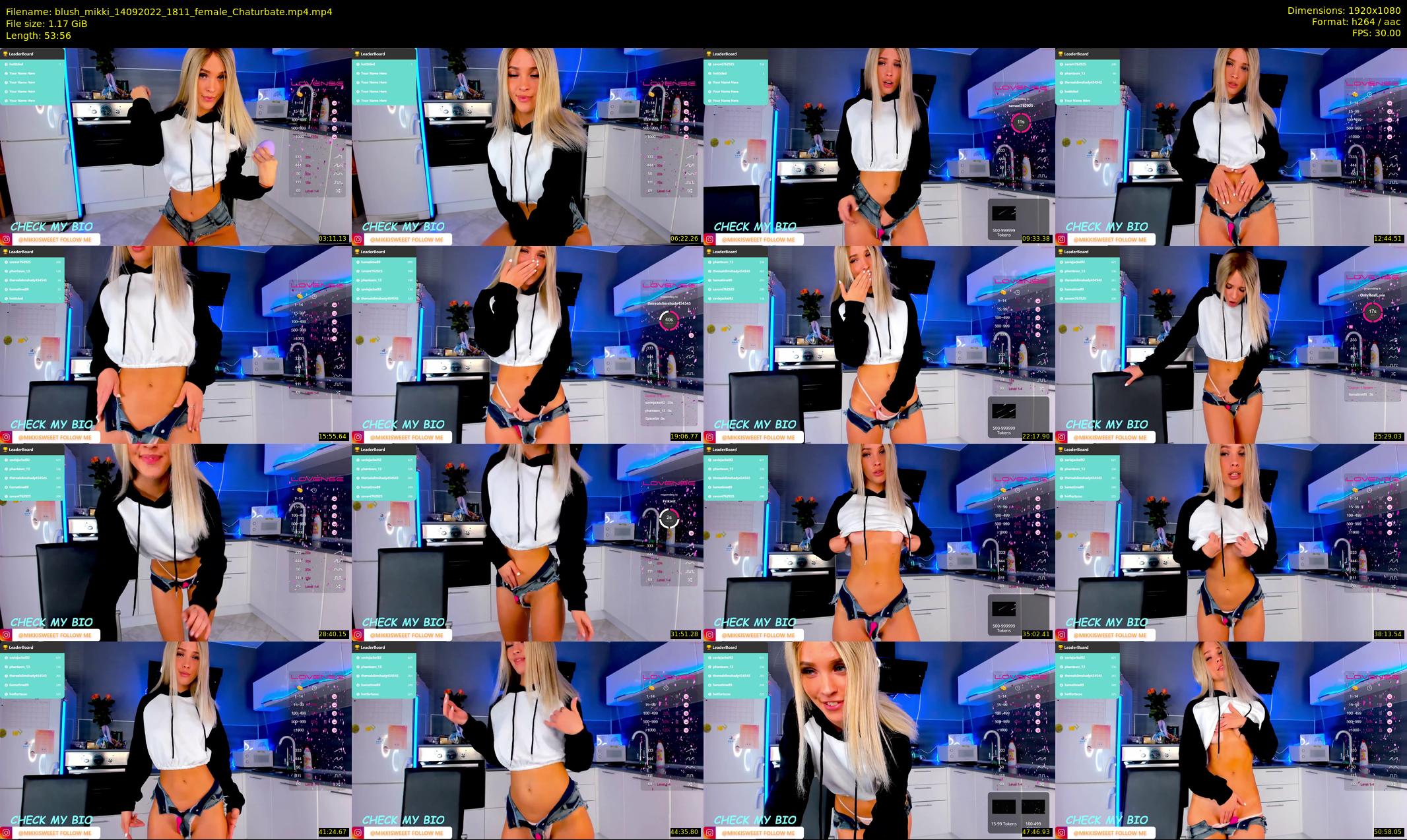 blush_mikki — 54 minute Chaturbate female cam show recording, 1080p, Sep 14, 2022