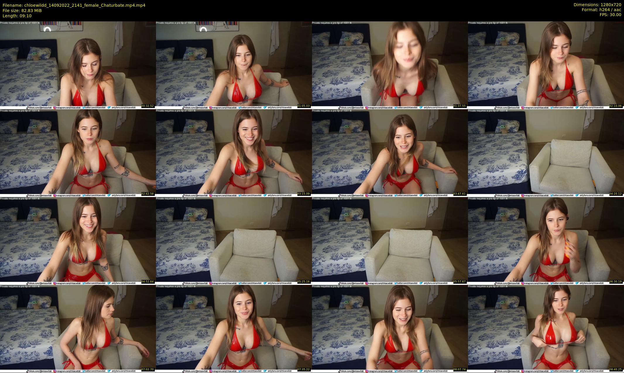 chloewildd — 10 minute Chaturbate female cam show recording, 720p, Sep 14, 2022