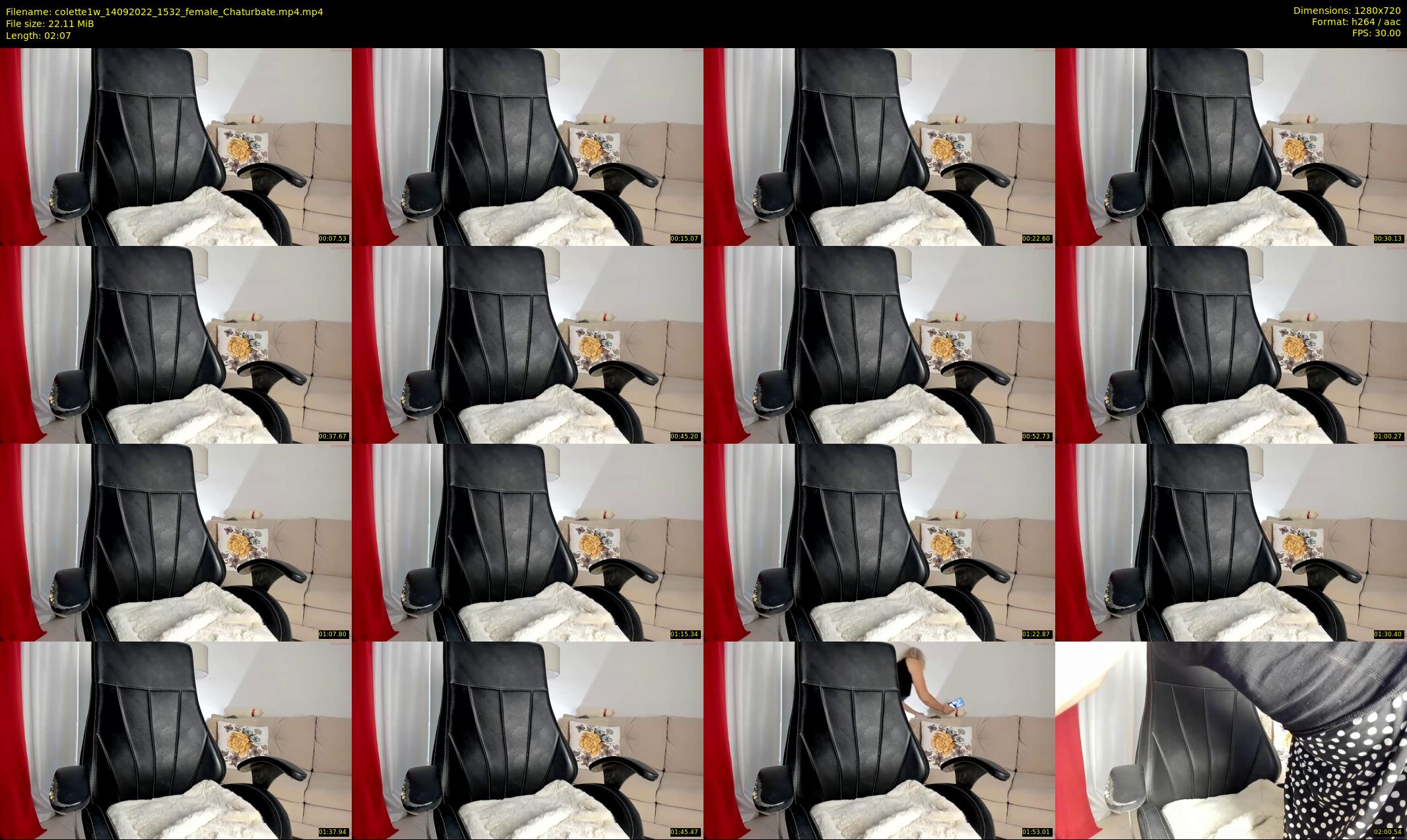 colette1w — 3 minute Chaturbate female cam show recording, 720p, Sep 14, 2022