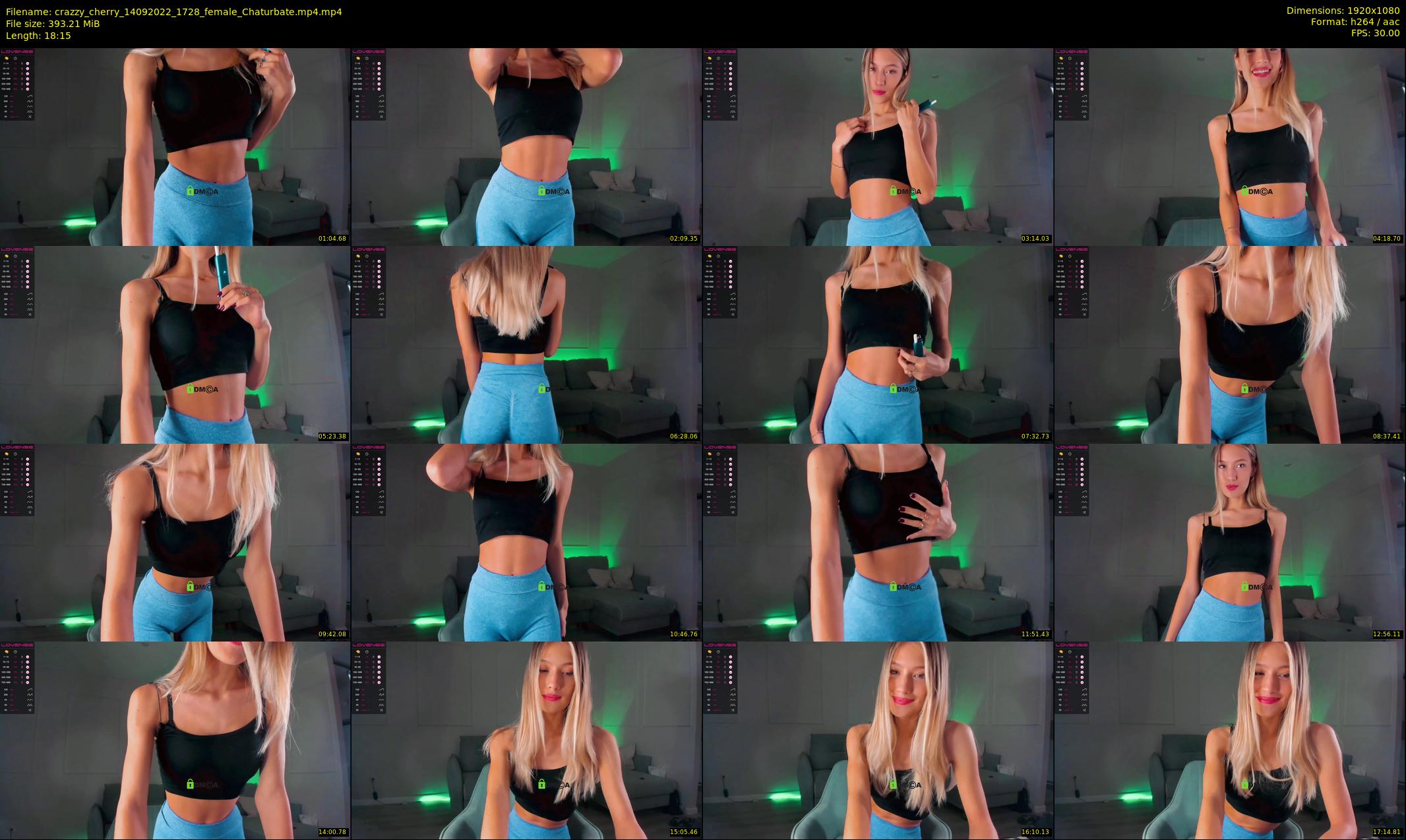 crazzy_cherry — 19 minute Chaturbate female cam show recording, 1080p, Sep 14, 2022