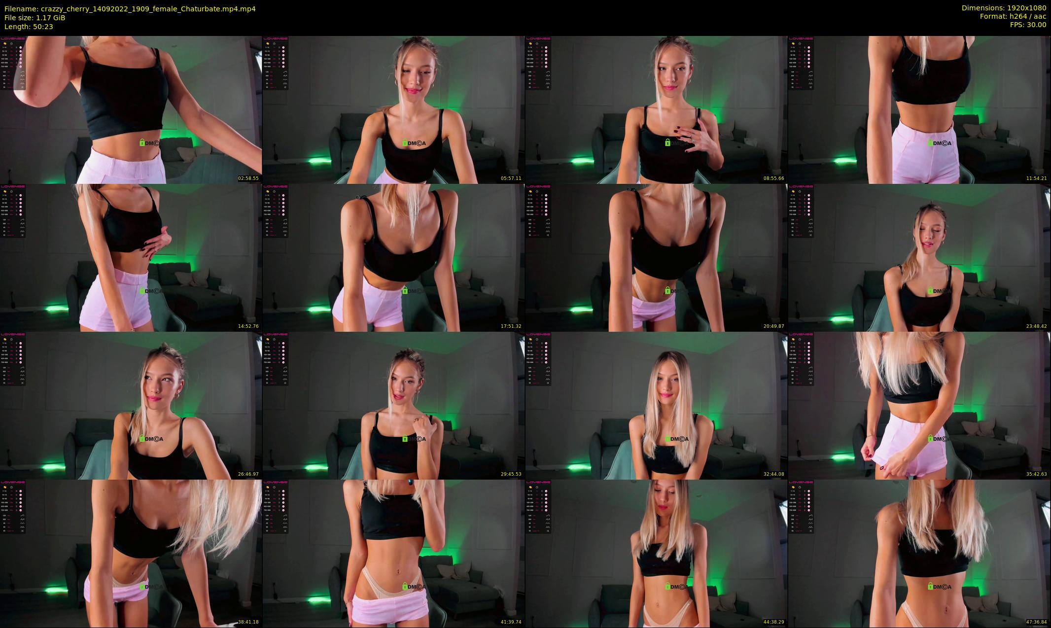 crazzy_cherry — 51 minute Chaturbate female cam show recording, 1080p, Sep 14, 2022