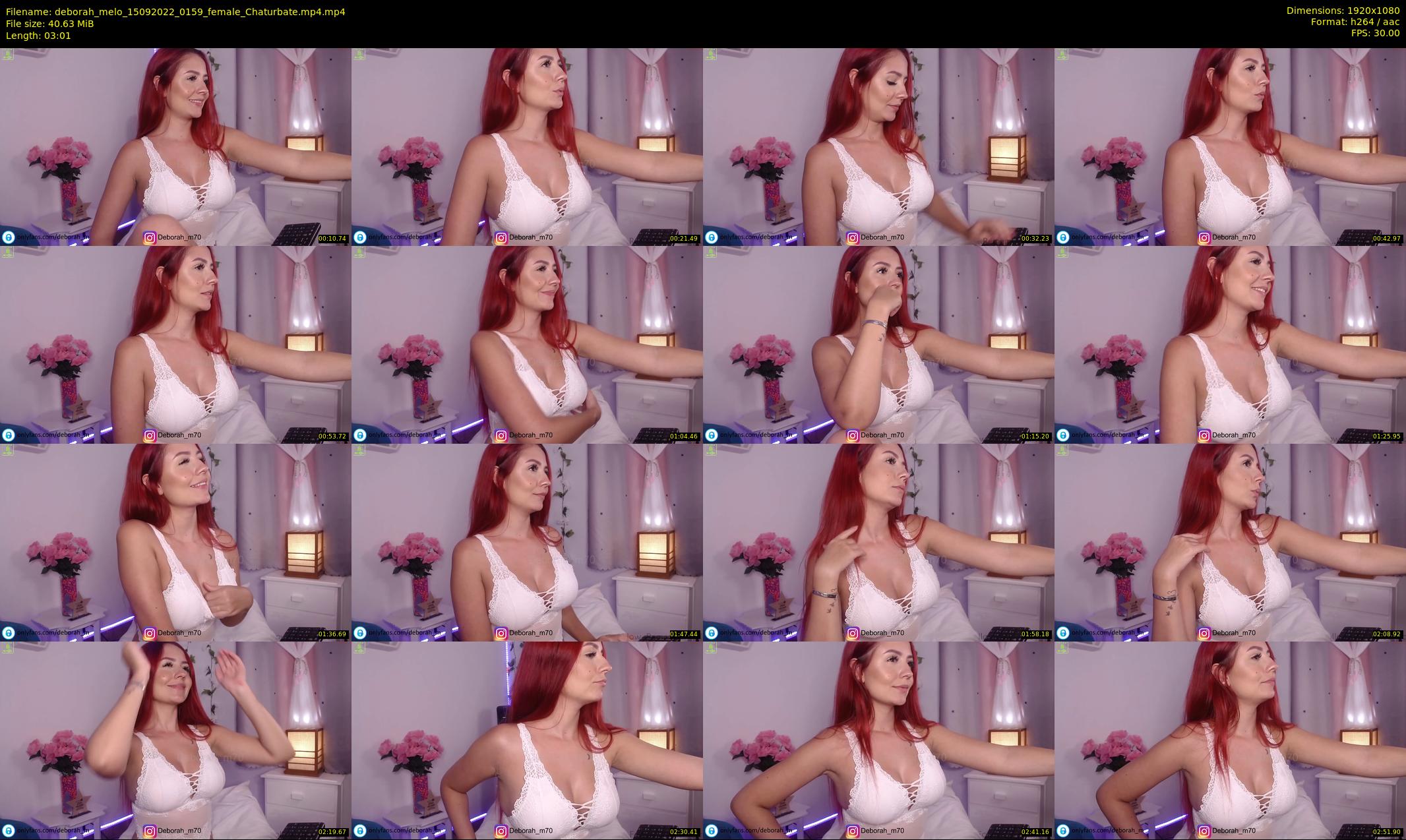 deborah_melo — 4 minute Chaturbate female cam show recording, 1080p, Sep 15, 2022