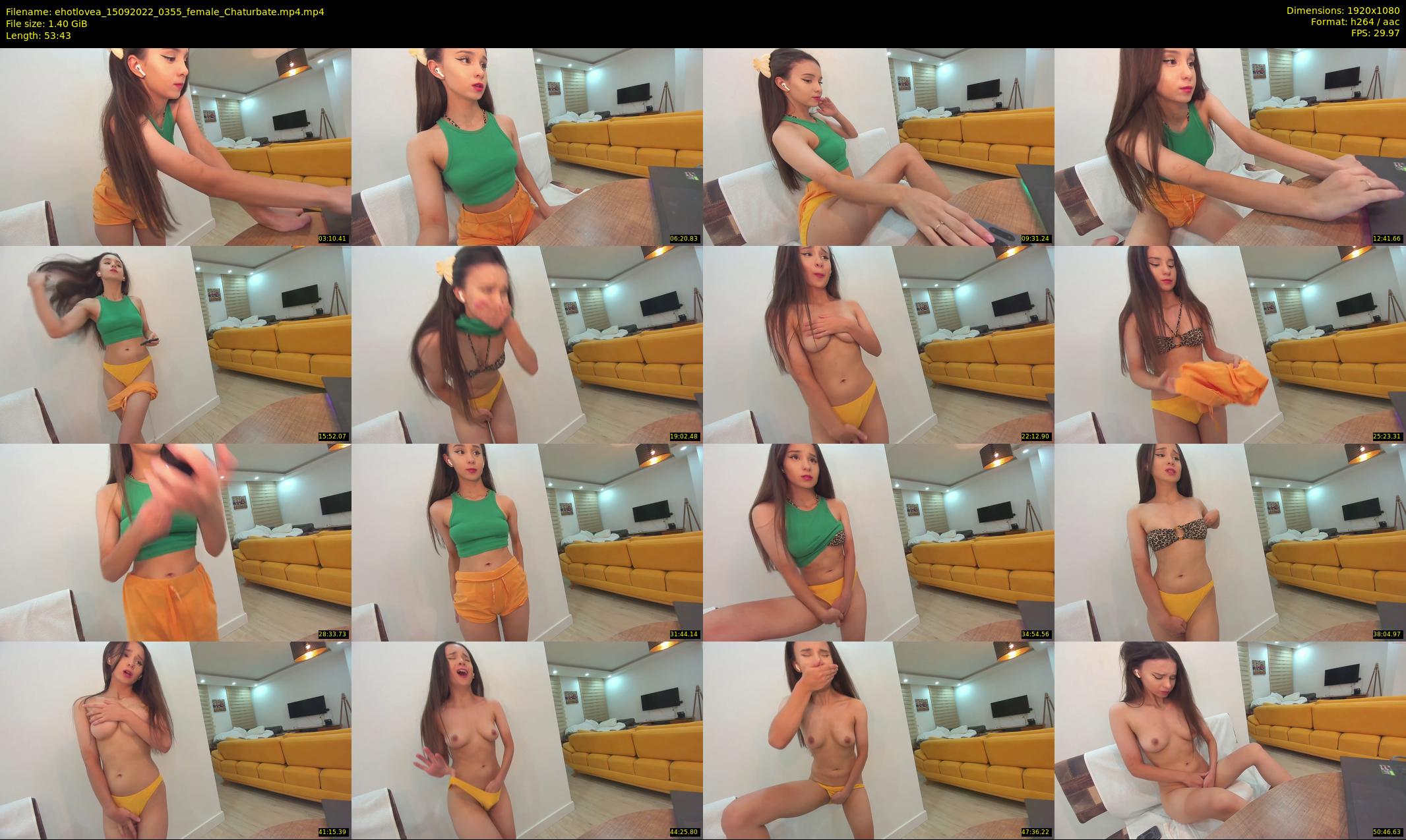 ehotlovea — 54 minute Chaturbate female cam show recording, 1080p, Sep 15, 2022