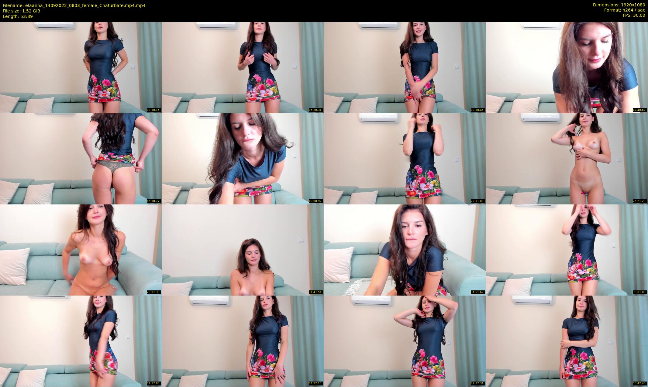 elaanna — 54 minute Chaturbate female cam show recording, 1080p, Sep 14, 2022