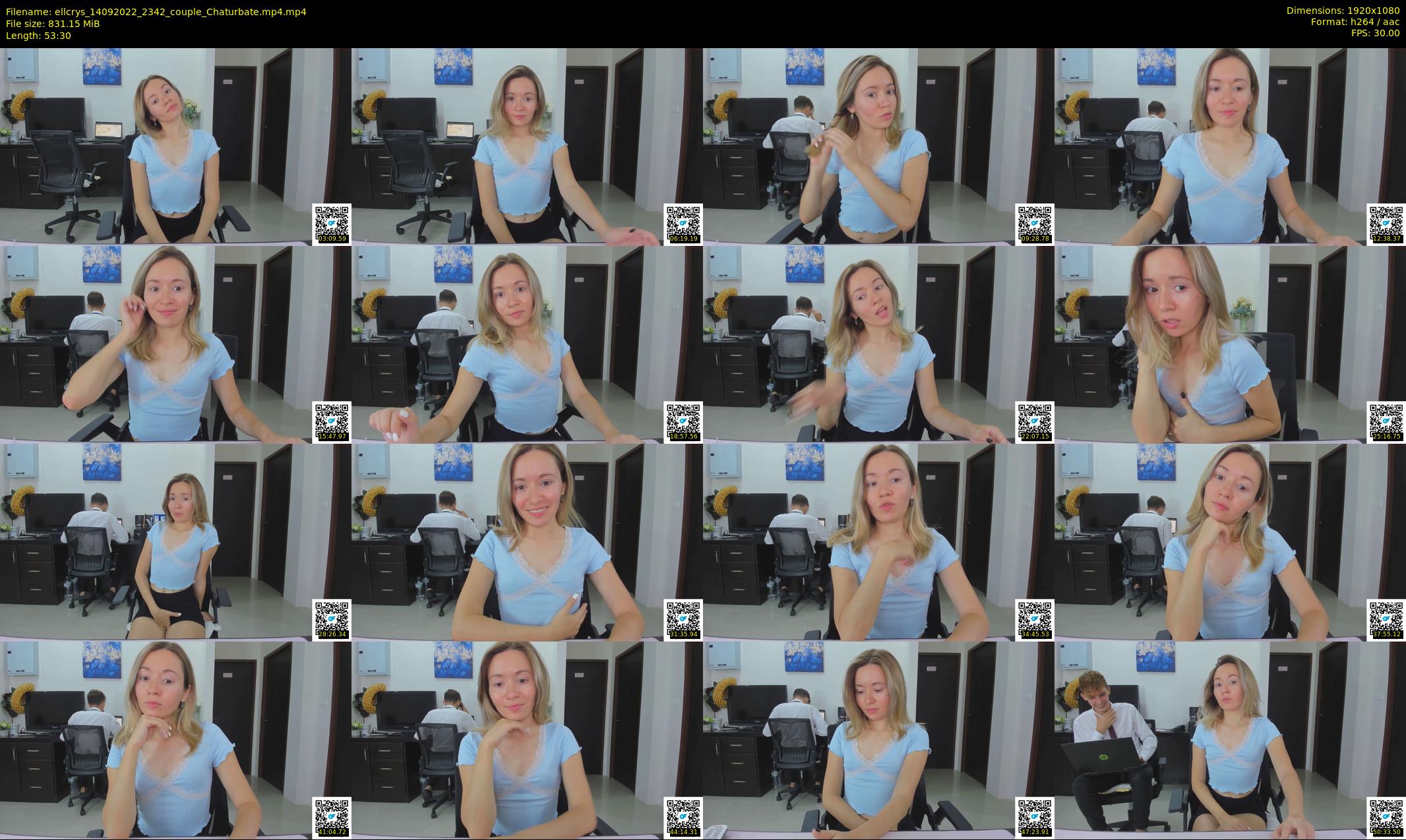 ellcrys — 54 minute Chaturbate couple cam show recording, 1080p, Sep 14, 2022