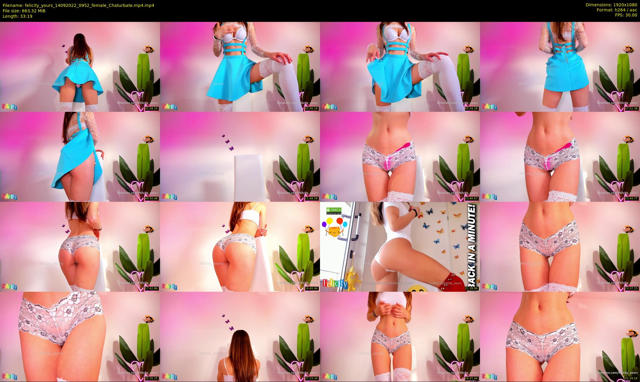 felicity_yours — 34 minute Chaturbate female cam show recording, 1080p, Sep 14, 2022