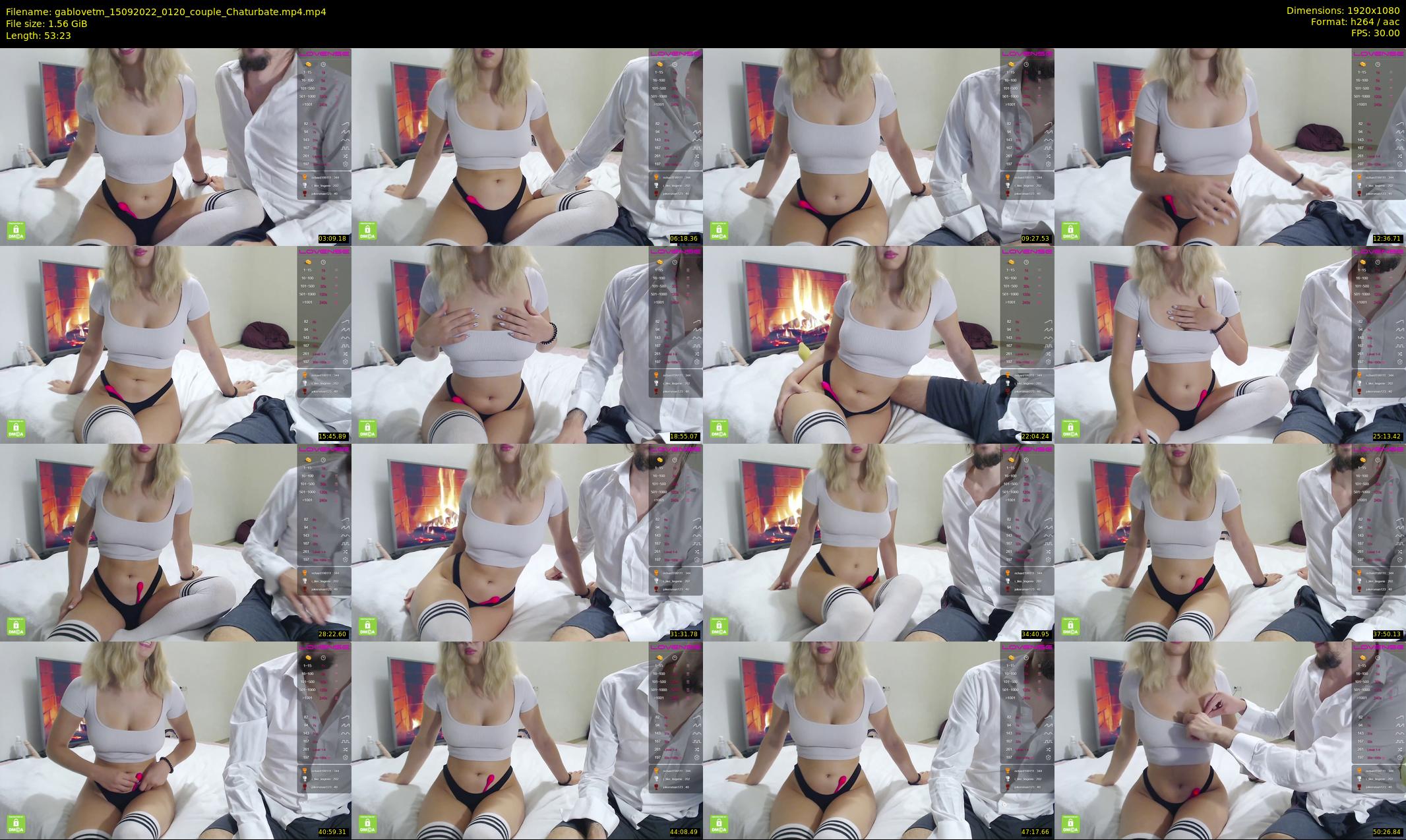 gablovetm — 54 minute Chaturbate couple cam show recording, 1080p, Sep 15, 2022