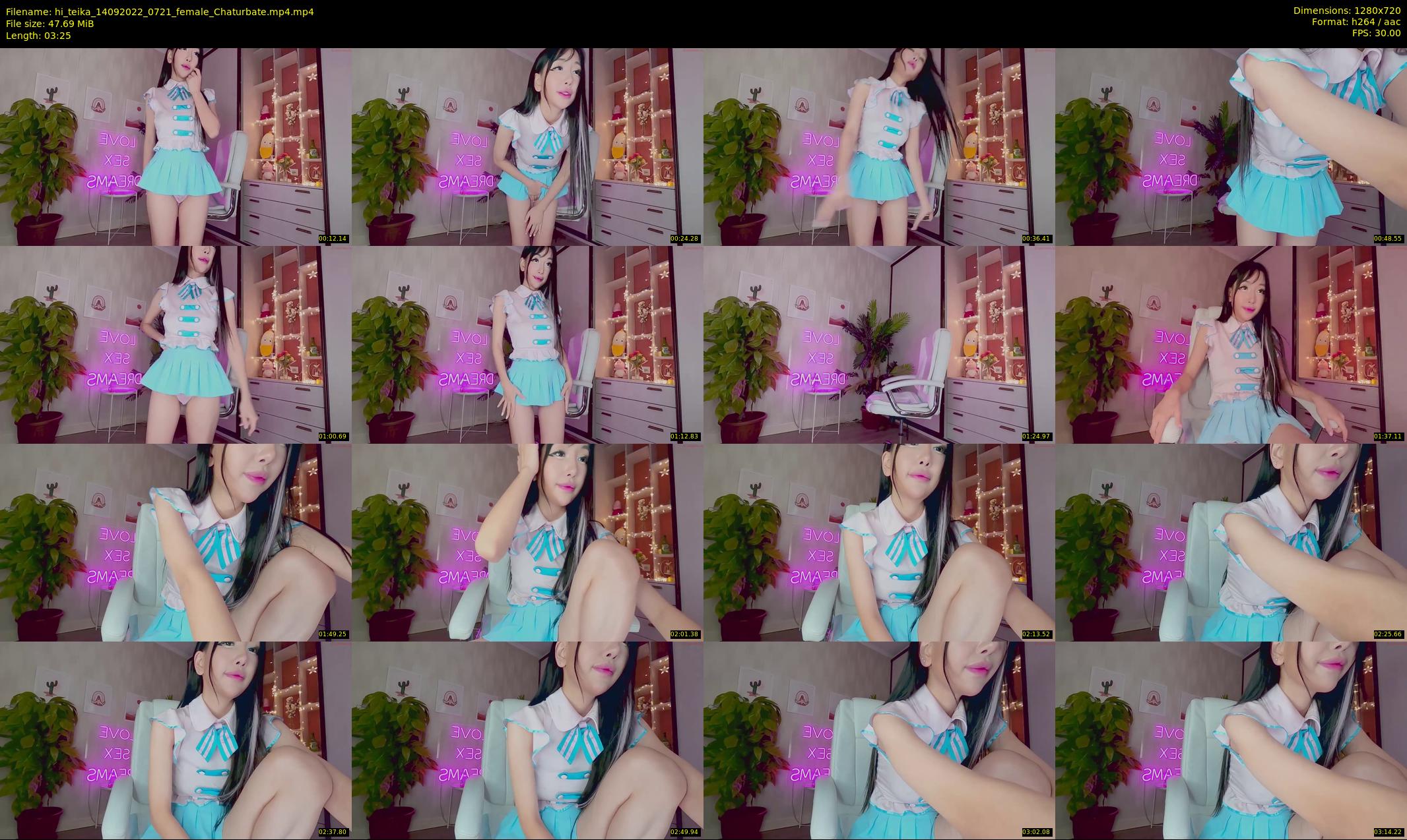 hi_teika — 4 minute Chaturbate female cam show recording, 720p, Sep 14, 2022