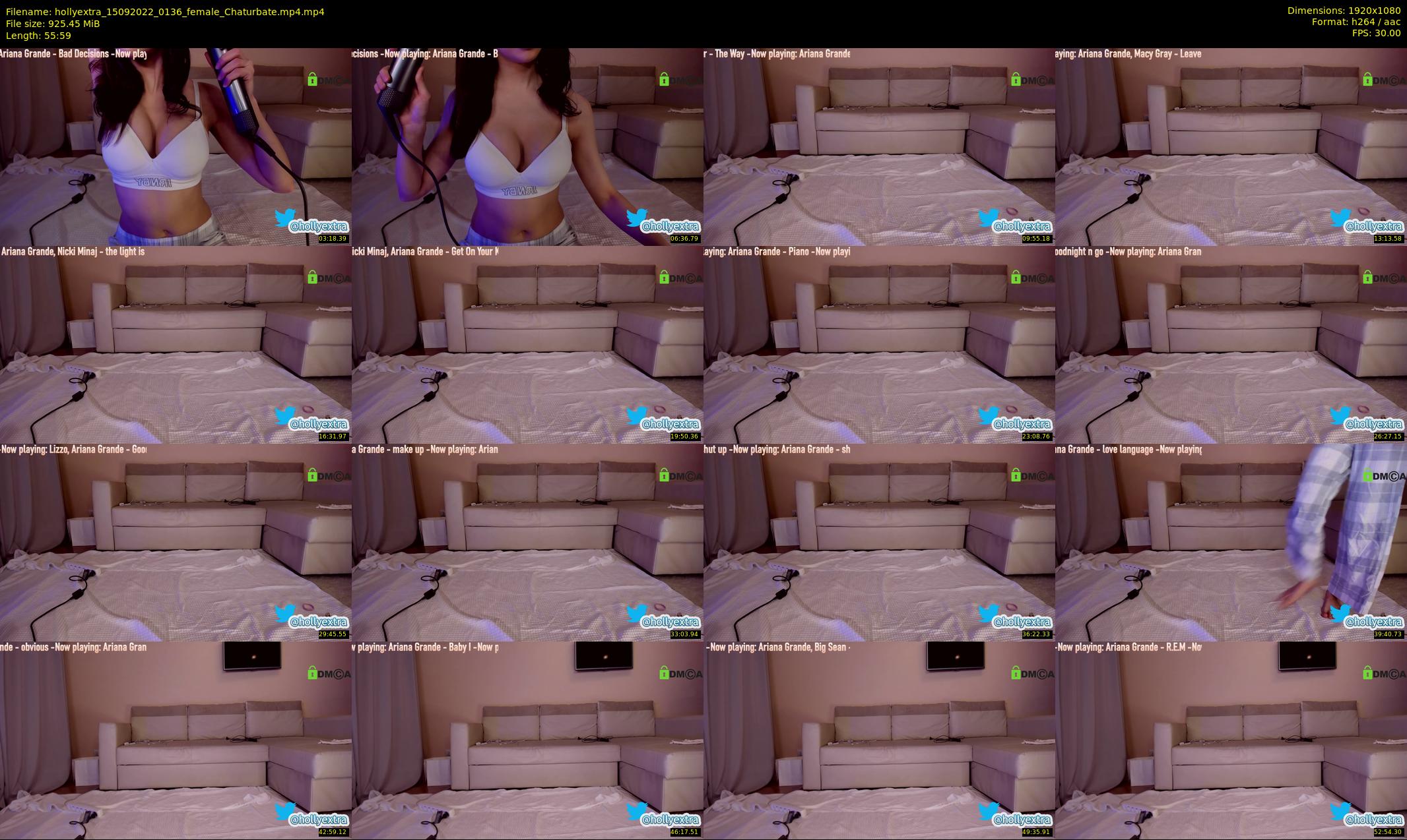 hollyextra — 56 minute Chaturbate female cam show recording, 1080p, Sep 15, 2022