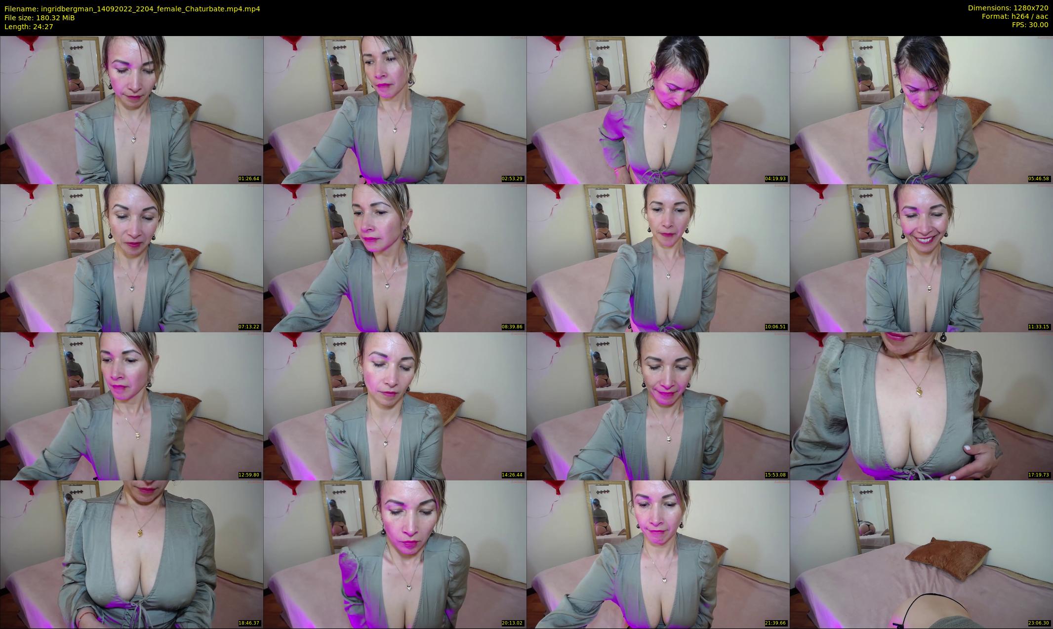 ingridbergman — 25 minute Chaturbate female cam show recording, 720p, Sep 14, 2022