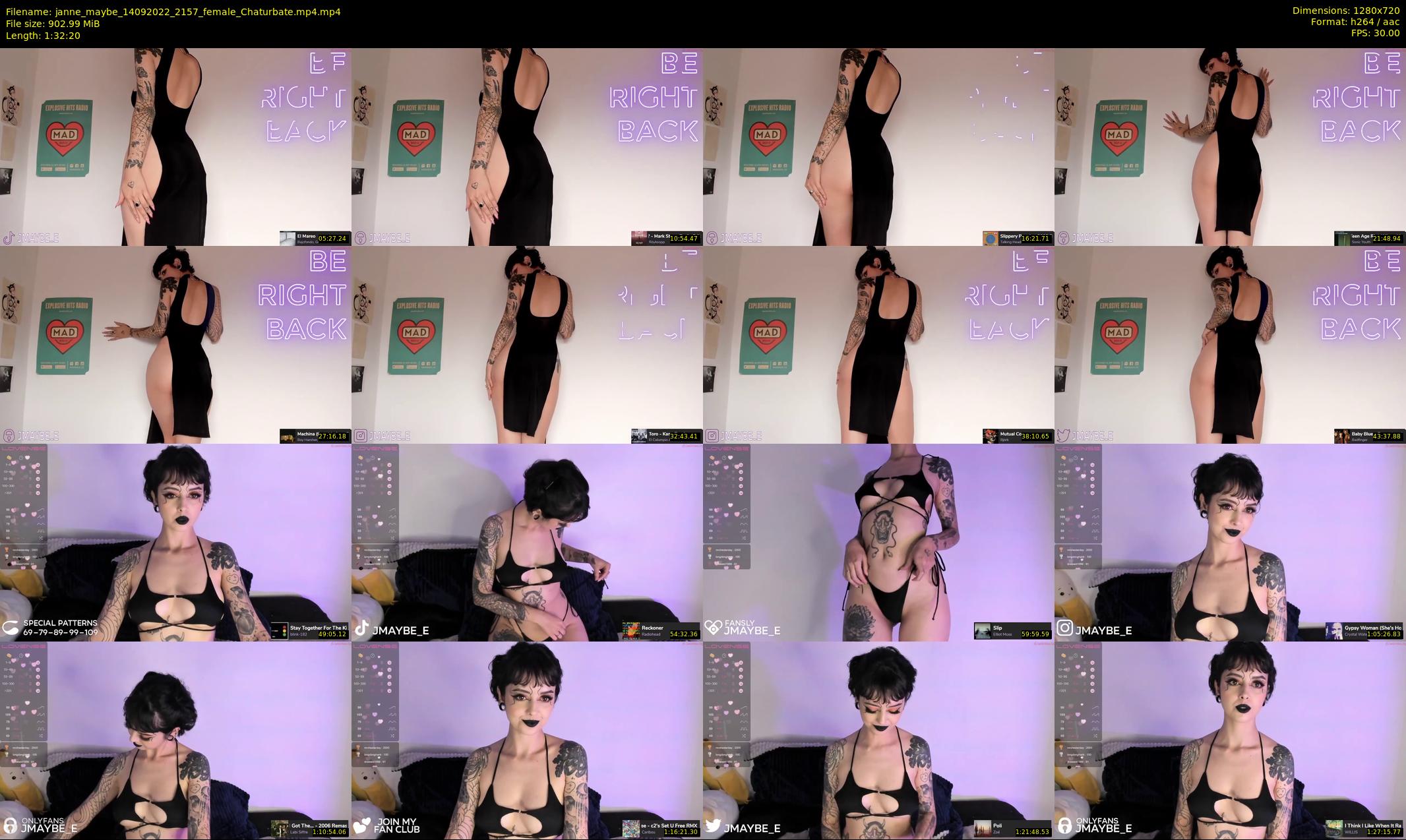 janne_maybe — 93 minute Chaturbate female cam show recording, 720p, Sep 14, 2022