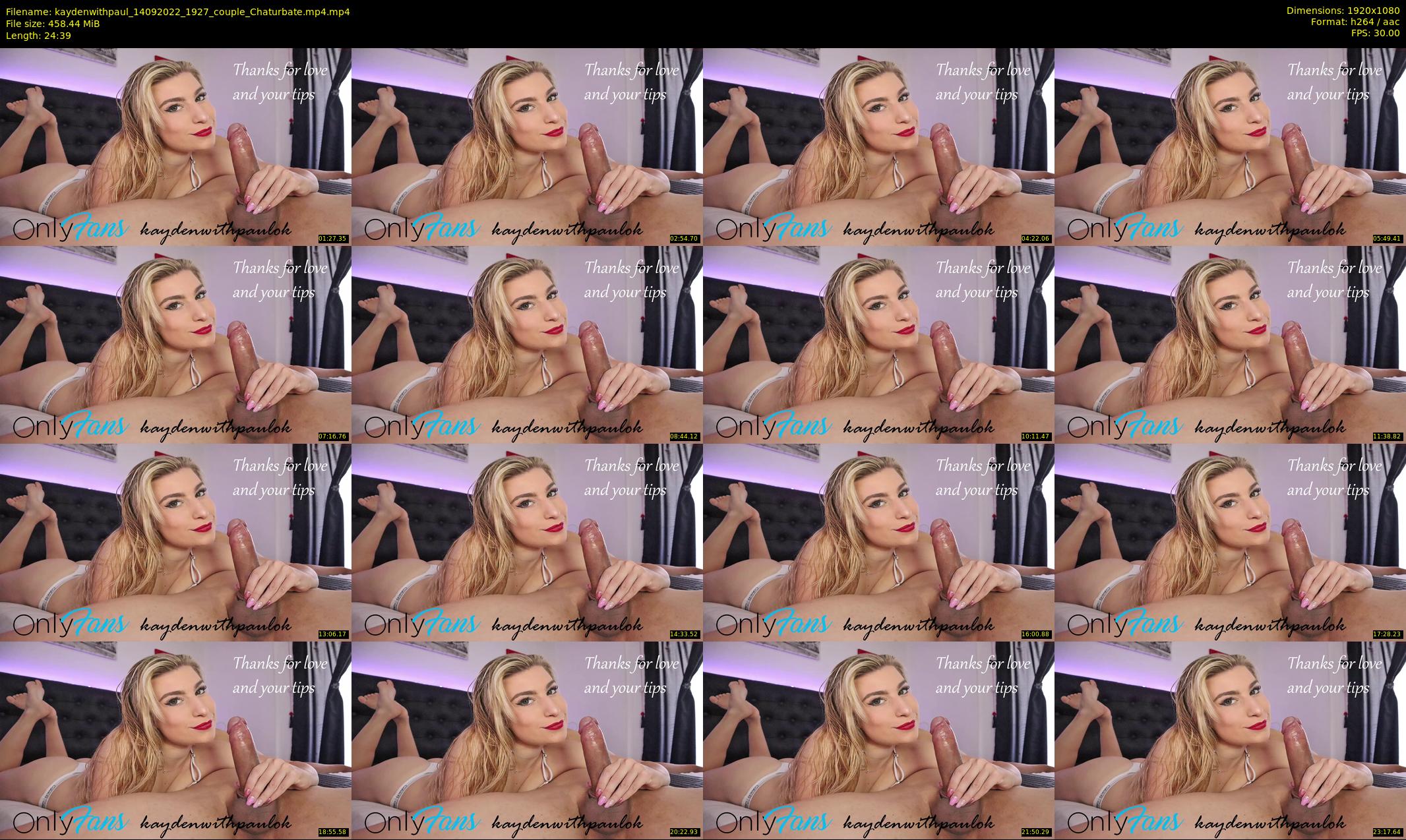 kaydenwithpaul — 25 minute Chaturbate couple cam show recording, 1080p, Sep 14, 2022
