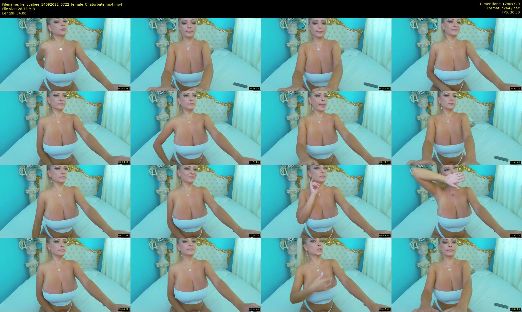 kellybabee — 4 minute Chaturbate female cam show recording, 720p, Sep 14, 2022